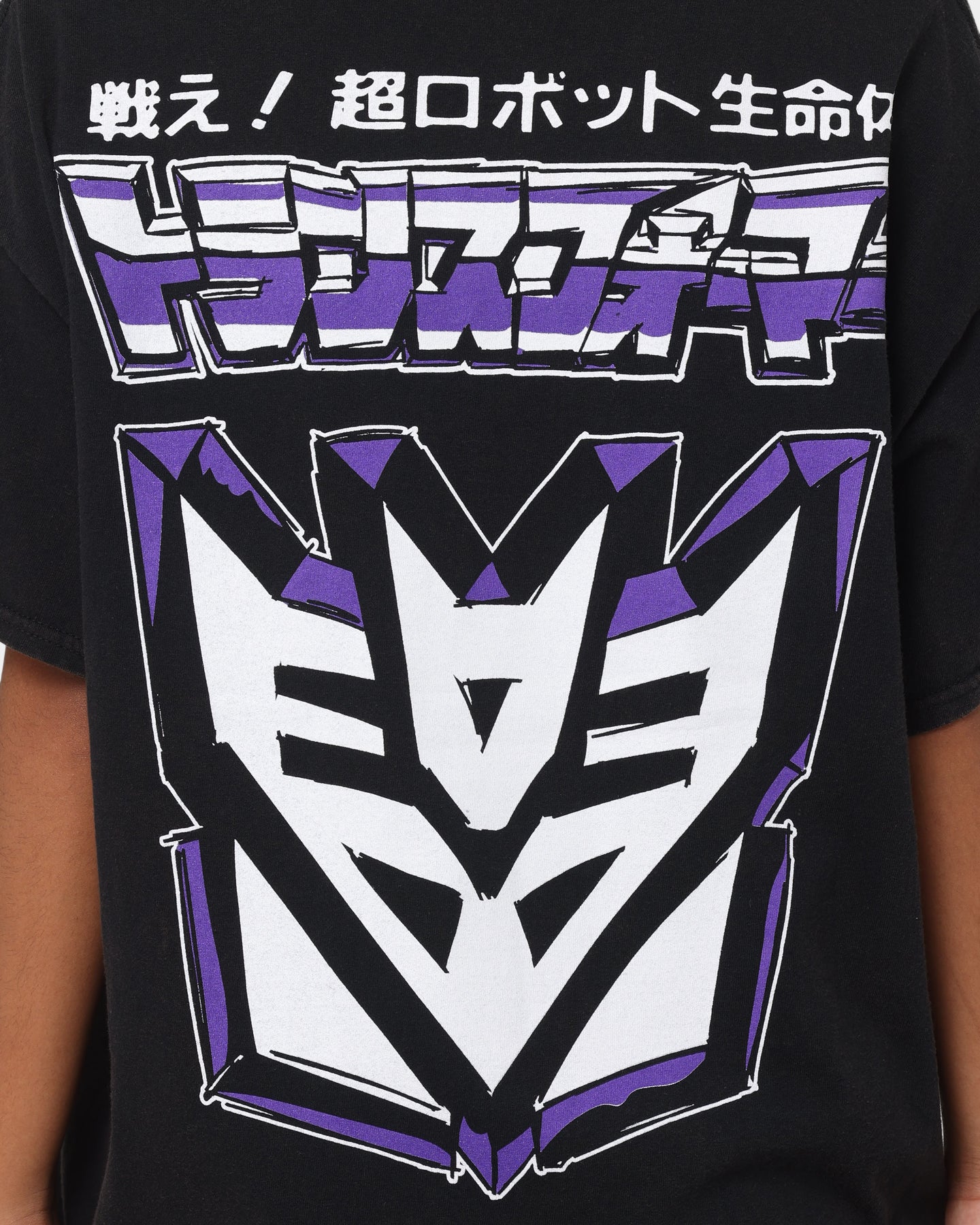 Goat Crew X Transformers Decepticons Vintage T-Shirt Black Wash Style001