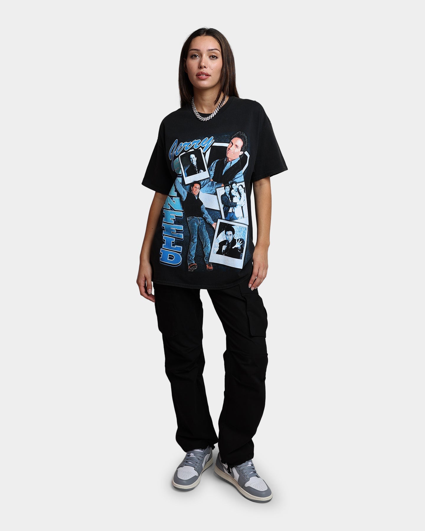 American Thrift X Seinfeld Jerry Vintage T-Shirt Washed Black Style001