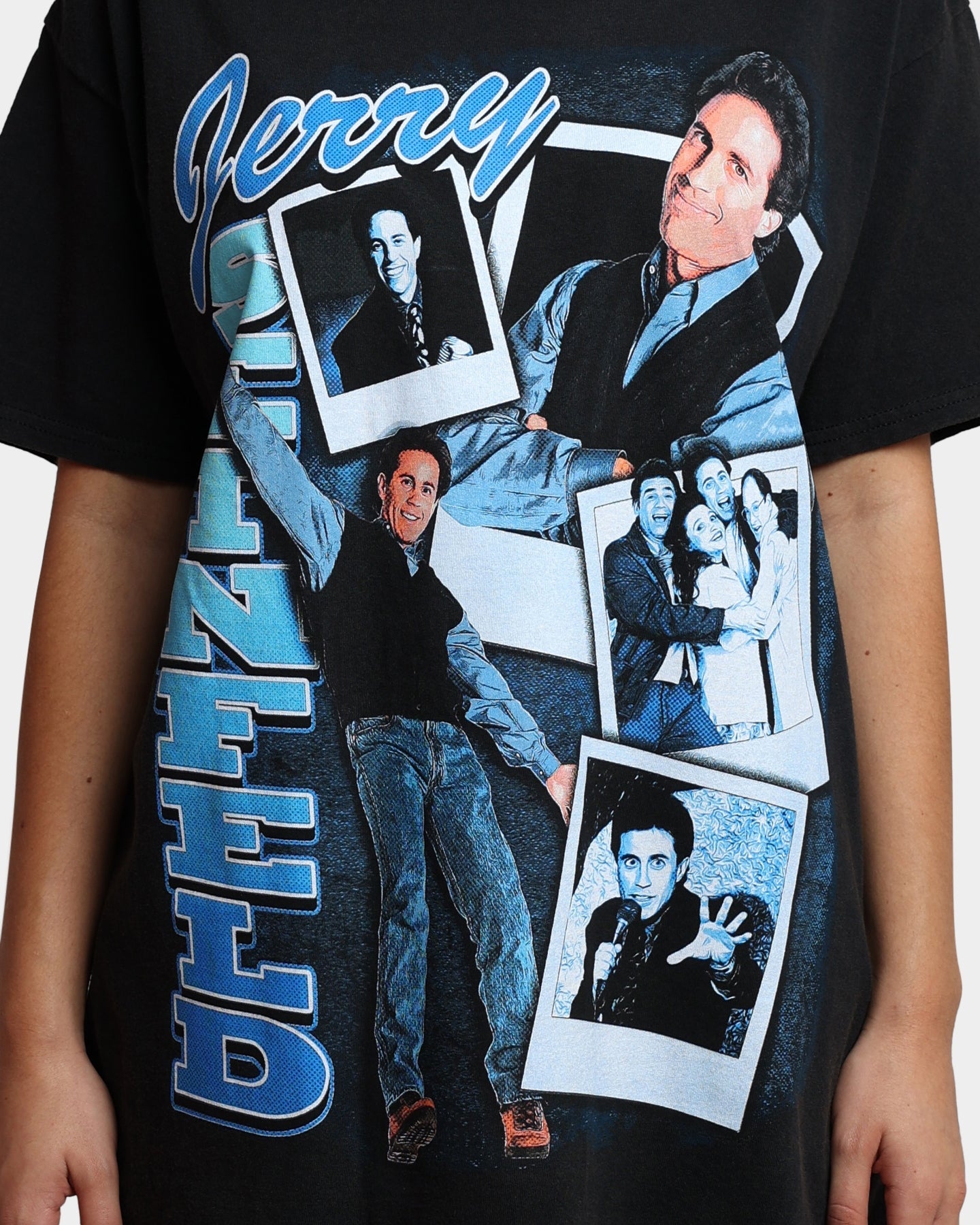 American Thrift X Seinfeld Jerry Vintage T-Shirt Washed Black Style001