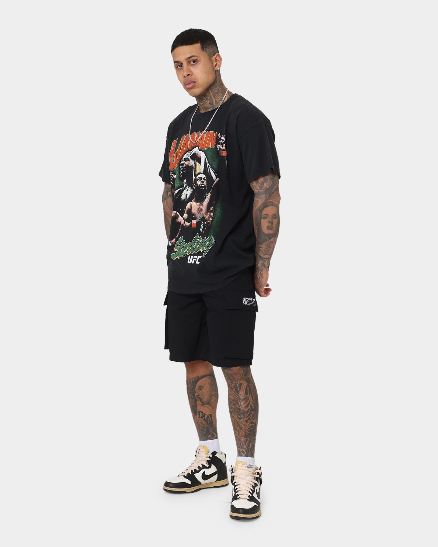 Goat Crew X UFC Aljamain Sterling Vintage T-Shirt Black Wash