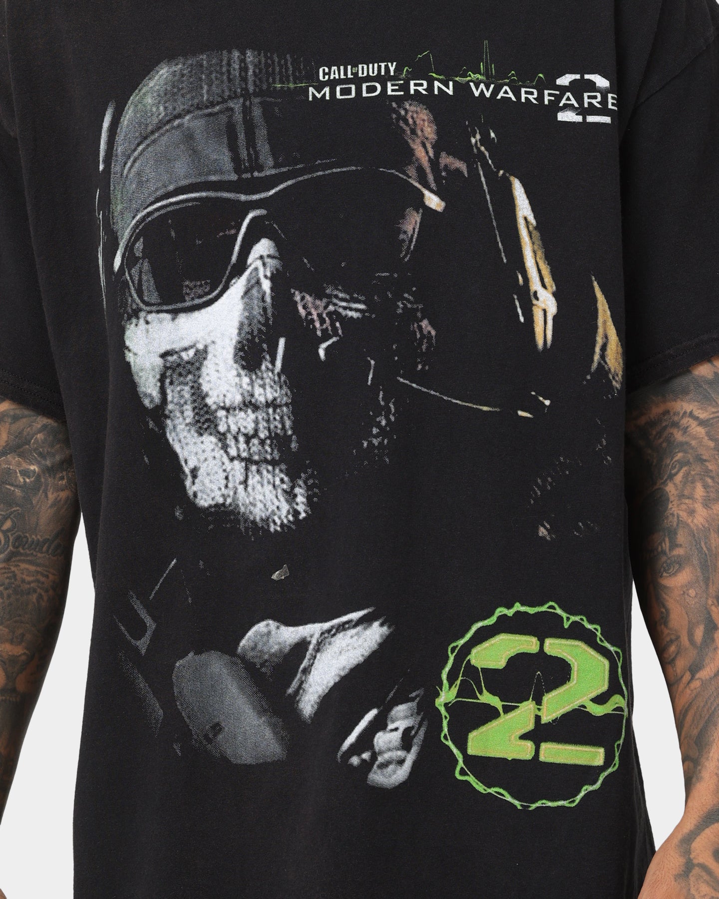 Goat Crew Modern Warfare Vintage T-Shirt Vintage Wash