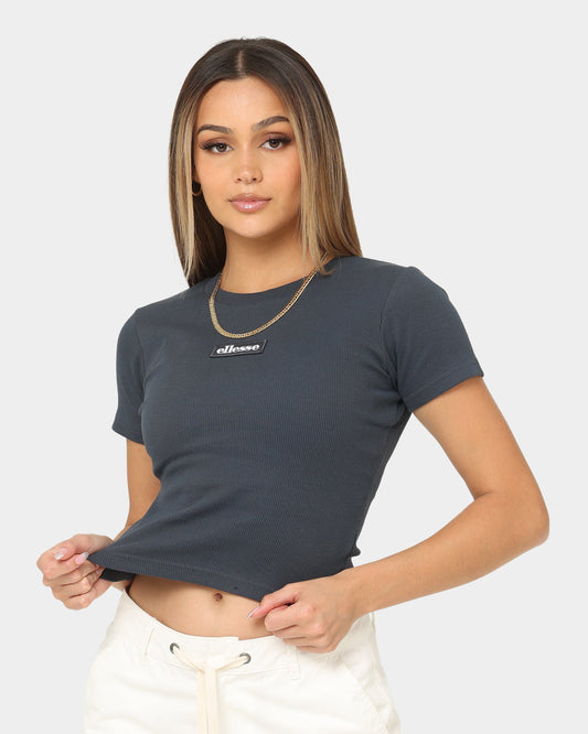 Ellesse Women's Landrea Crop T-Shirt Dark Blue