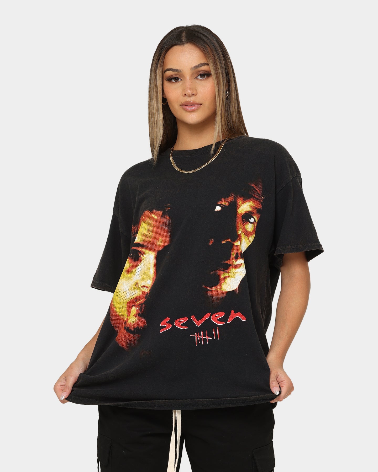 American Thrift X Seven Seven Vintage T-Shirt Black Wash Style001