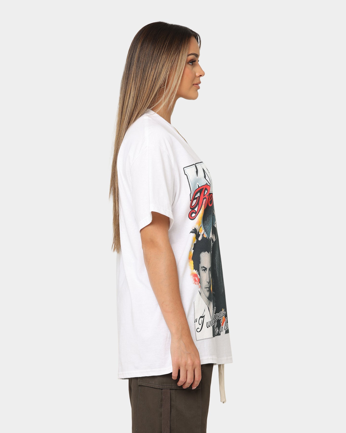 Goat Crew Keanu Lover Vintage T-Shirt White Style001