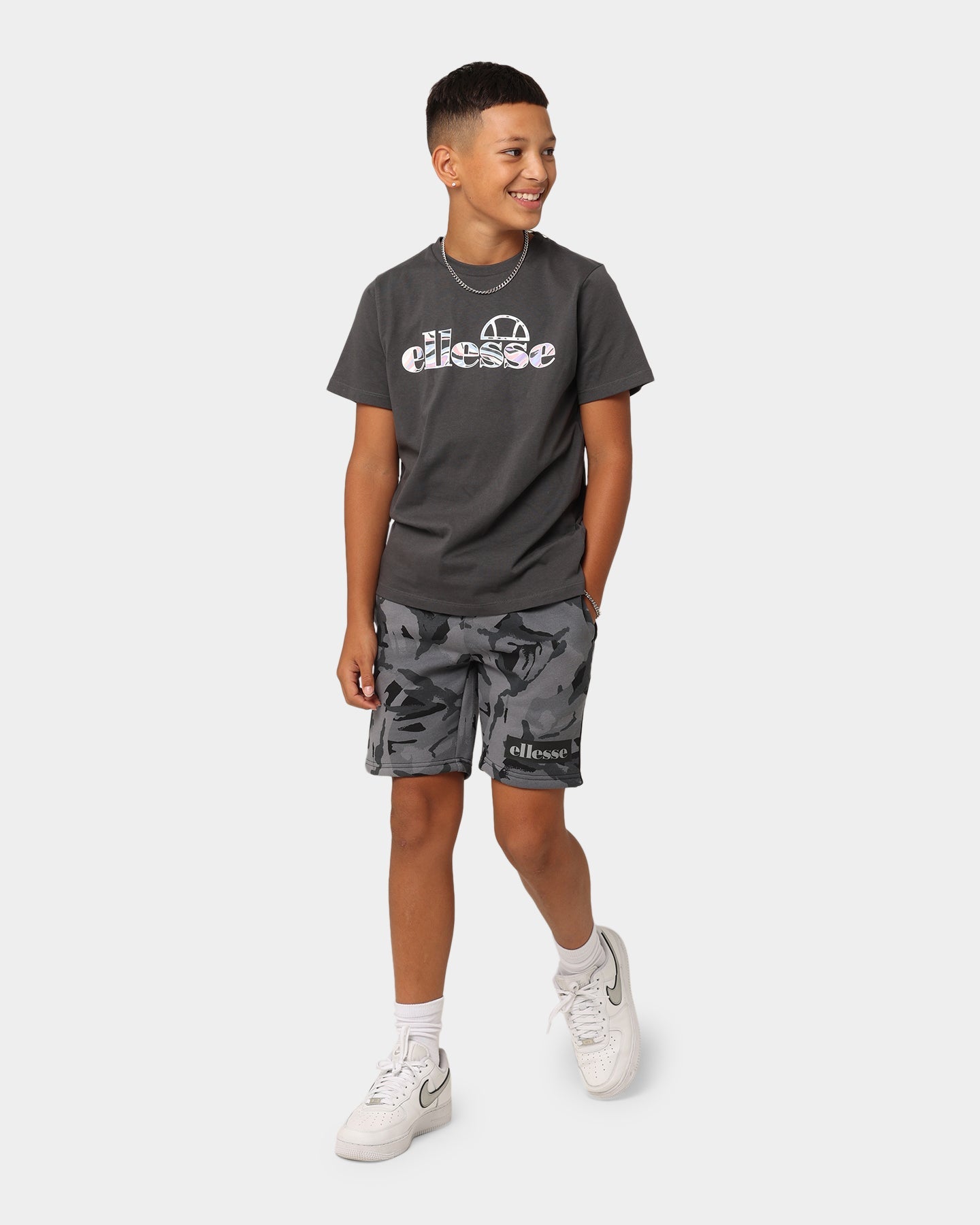 Ellesse Kids' Soccorso Junior T-Shirt Dark Grey