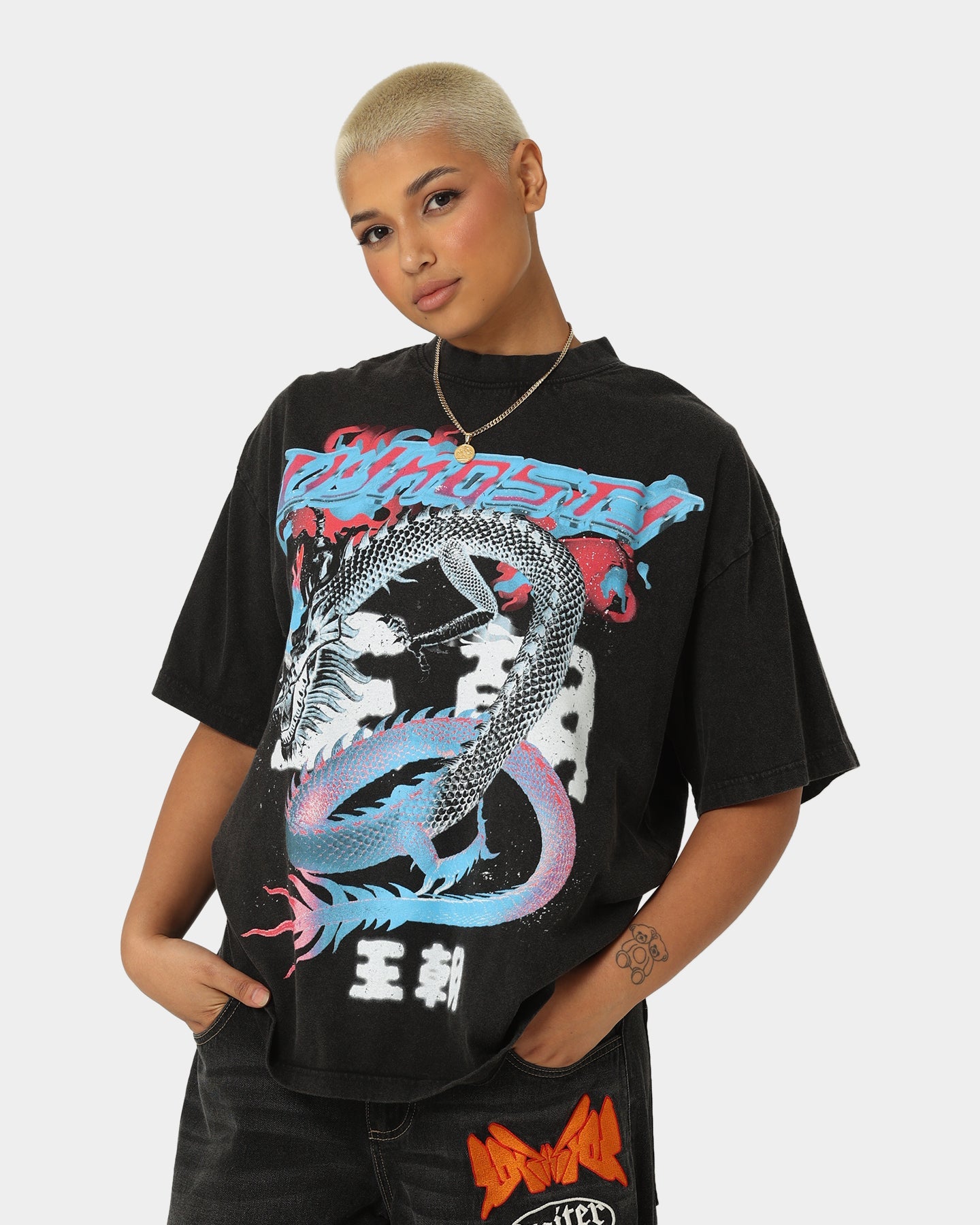 Loiter Dynasty Vintage T-Shirt Vintage Black Style001