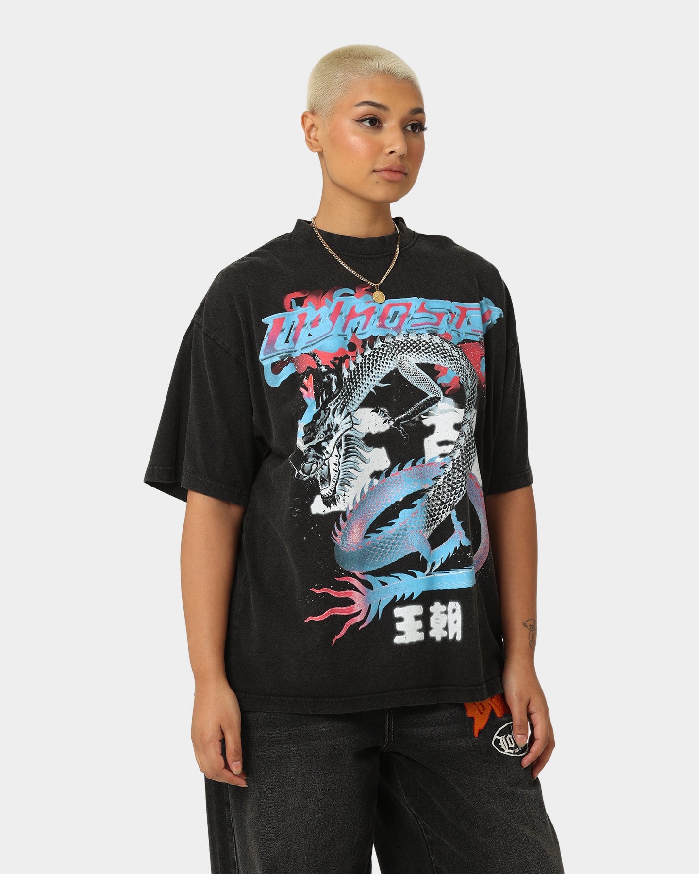 Loiter Dynasty Vintage T-Shirt Vintage Black Style001