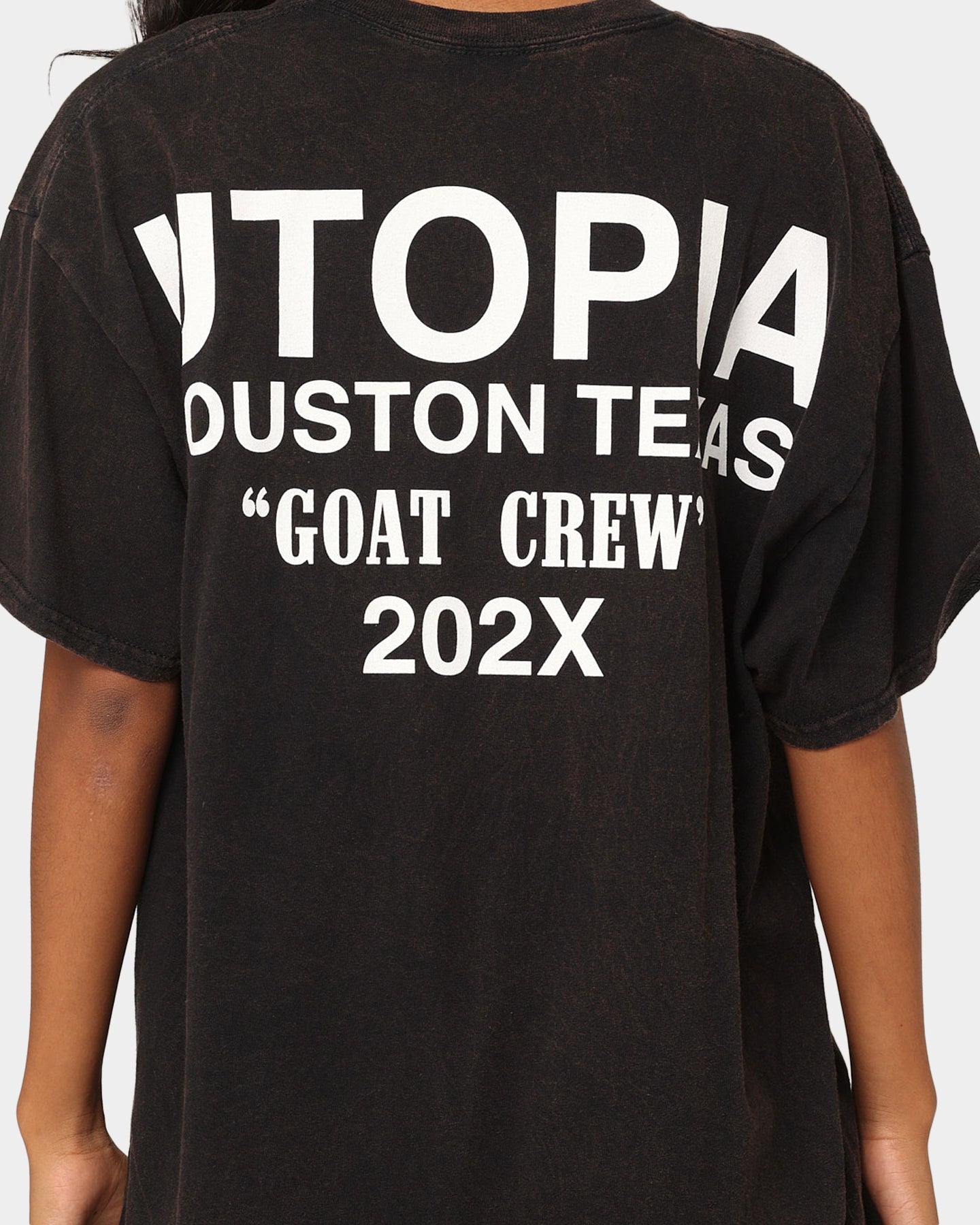 Goat Crew Utopia Vintage T-Shirt Washed Black Style001