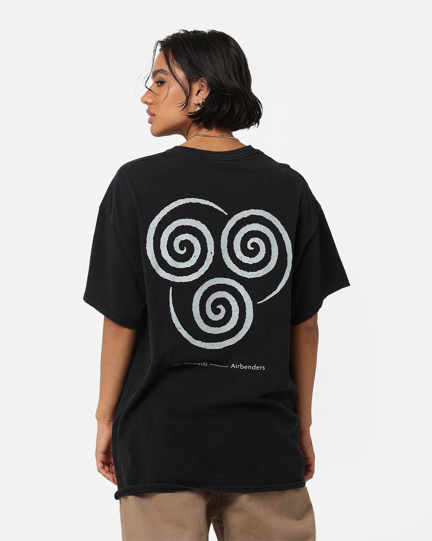 Goat Crew X Avatar: The Last Airbender Aang Vintage T-Shirt Black Wash Style001