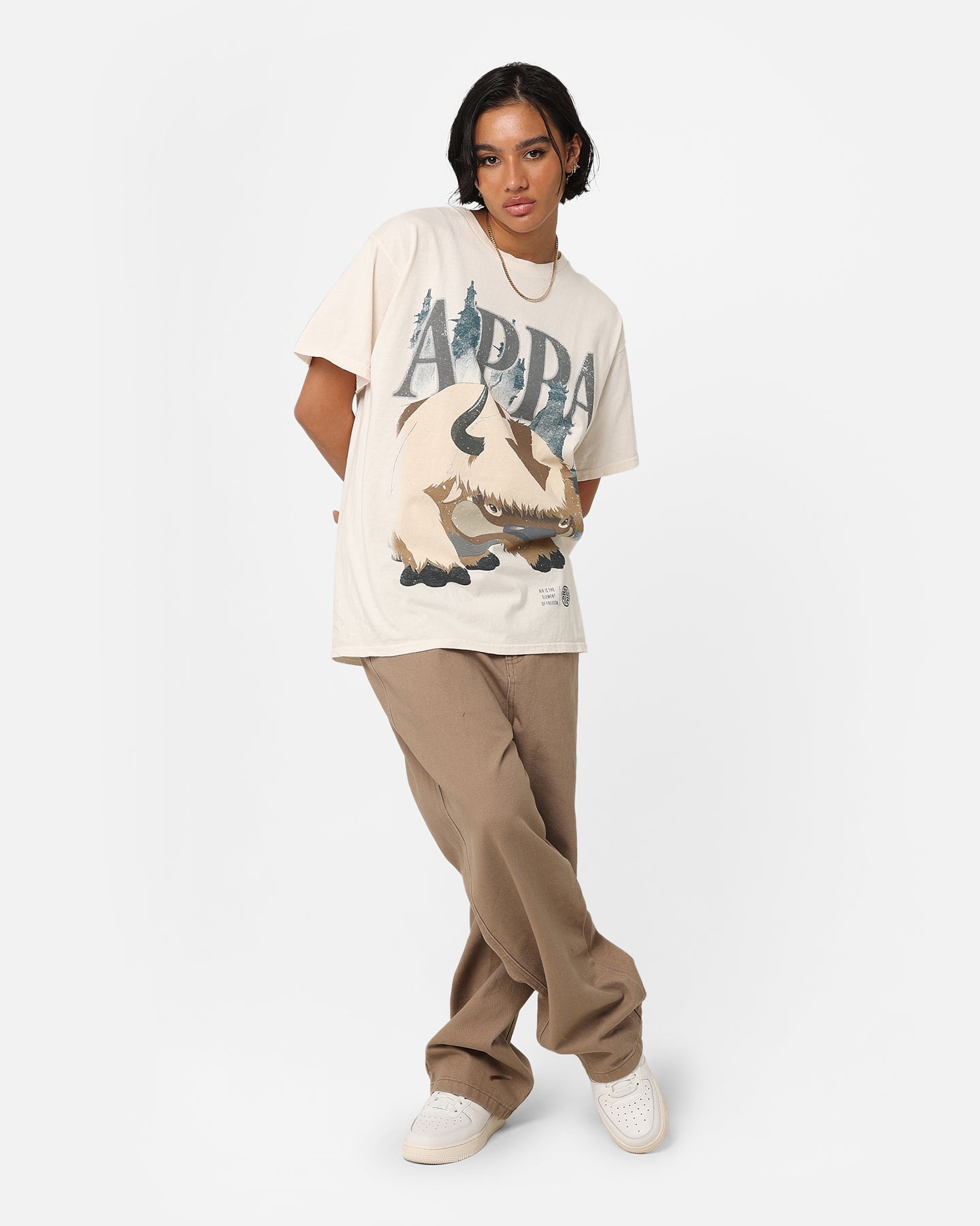 Goat Crew X Avatar: The Last Airbender Appa Vintage T-Shirt Off White Style001