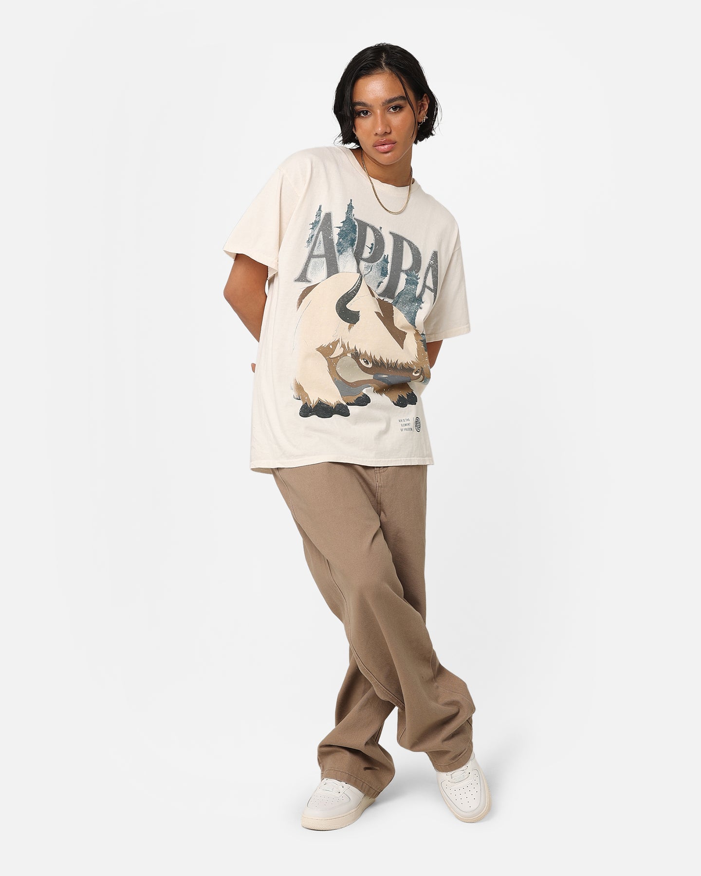 Goat Crew X Avatar: The Last Airbender Appa Vintage T-Shirt Off White Style001