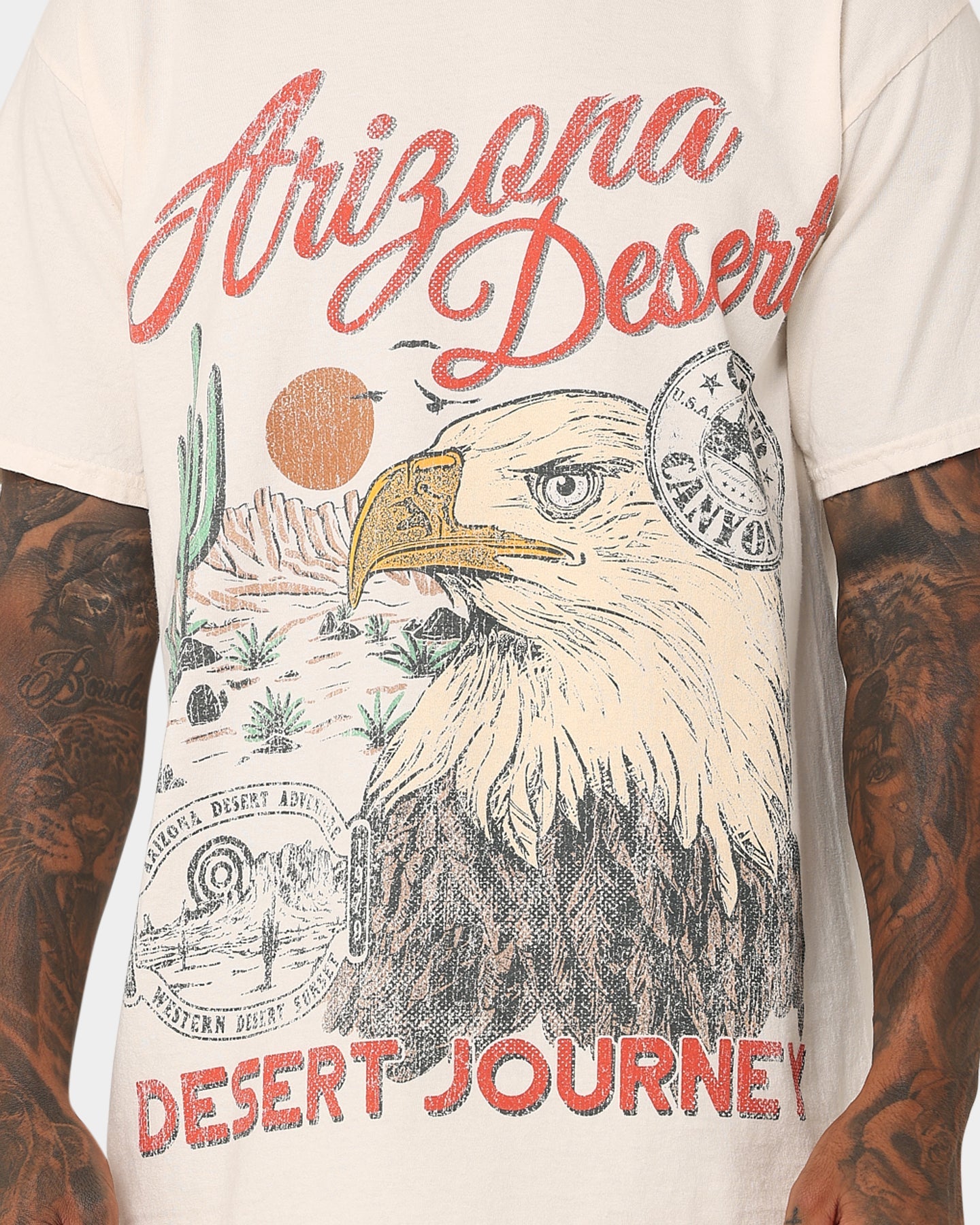 American Thrift Arizona Desert Vintage T-Shirt Off White