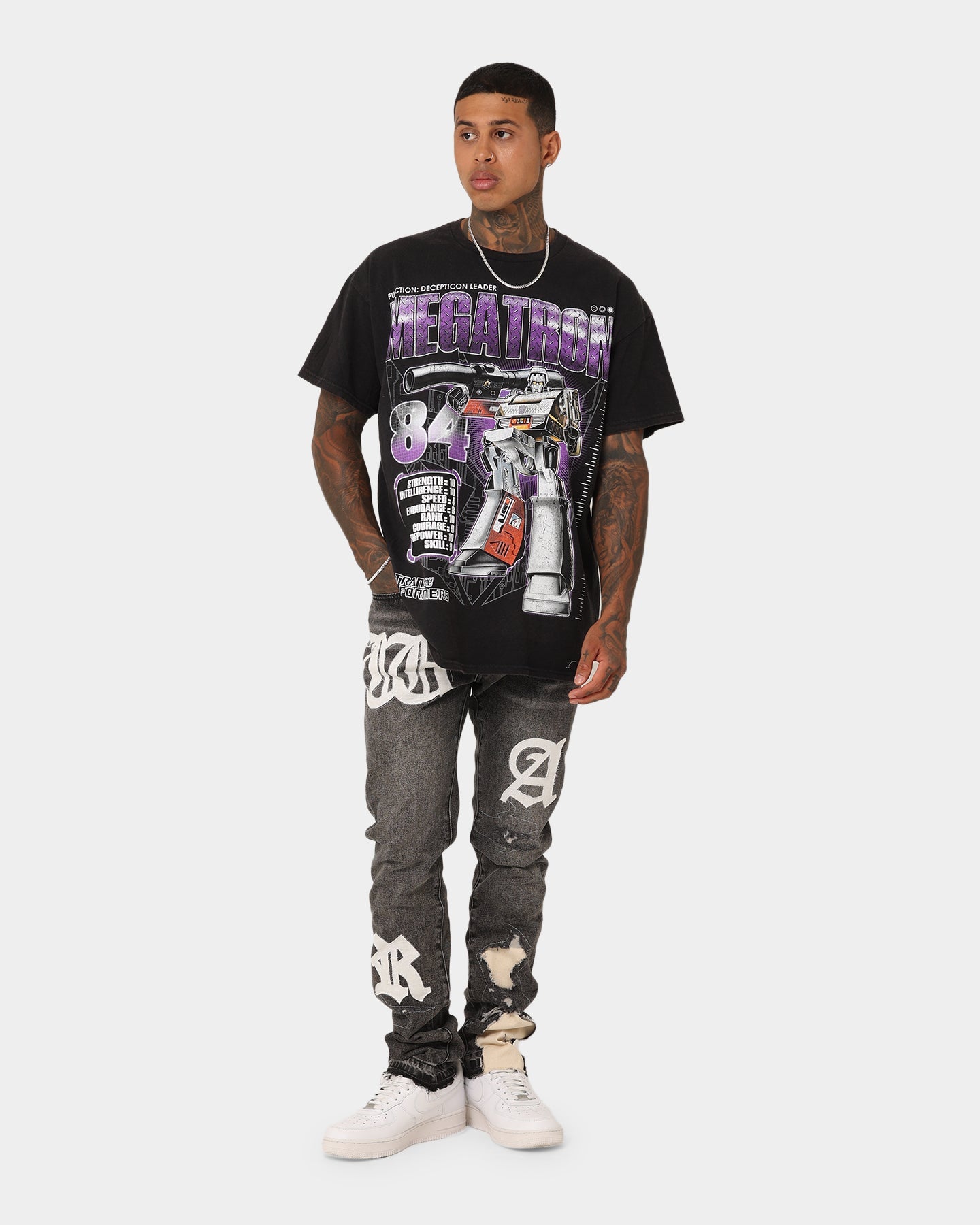 Goat Crew X Transformers Megatron Vintage T-Shirt Black Wash