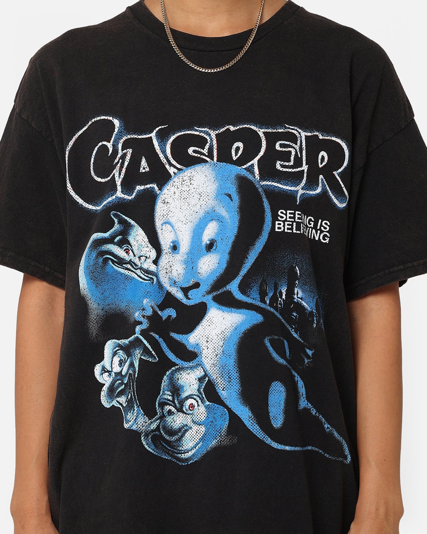American Thrift X Casper Casper Vintage T-Shirt Black Wash Style001