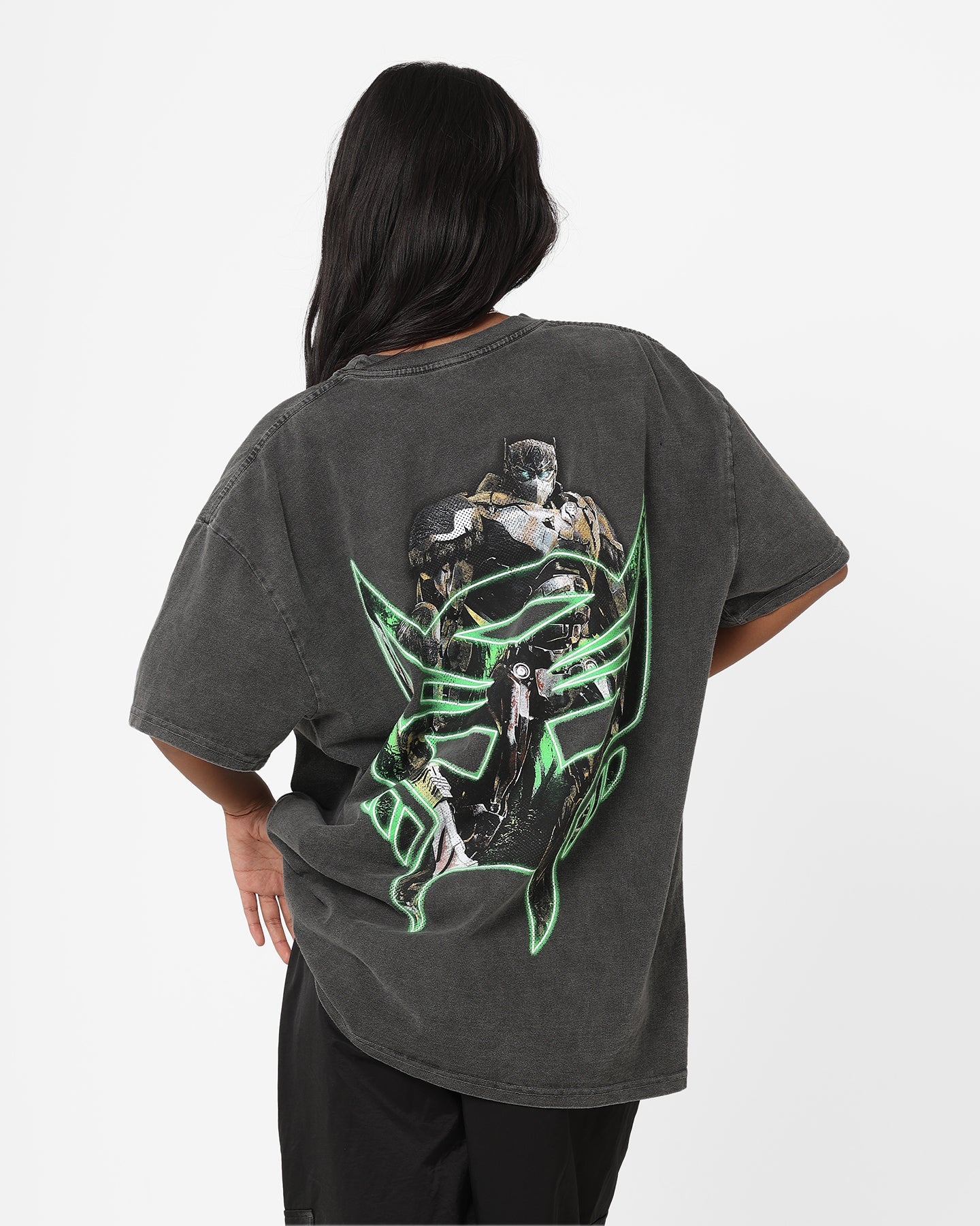 Goat Crew X Transformers Optimus Primal Heavyweight Vintage T-Shirt Black Wash Style001