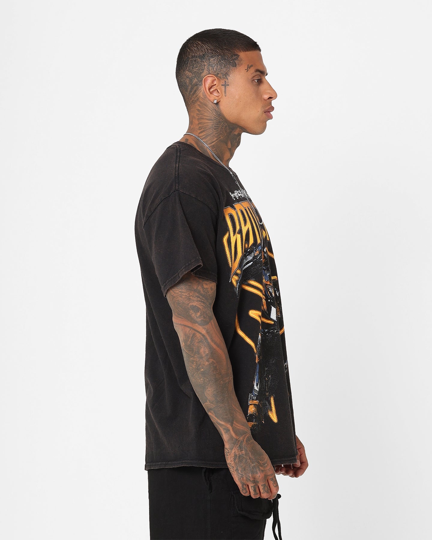 Goat Crew X Transformers Battletrap Vintage T-Shirt Black Wash