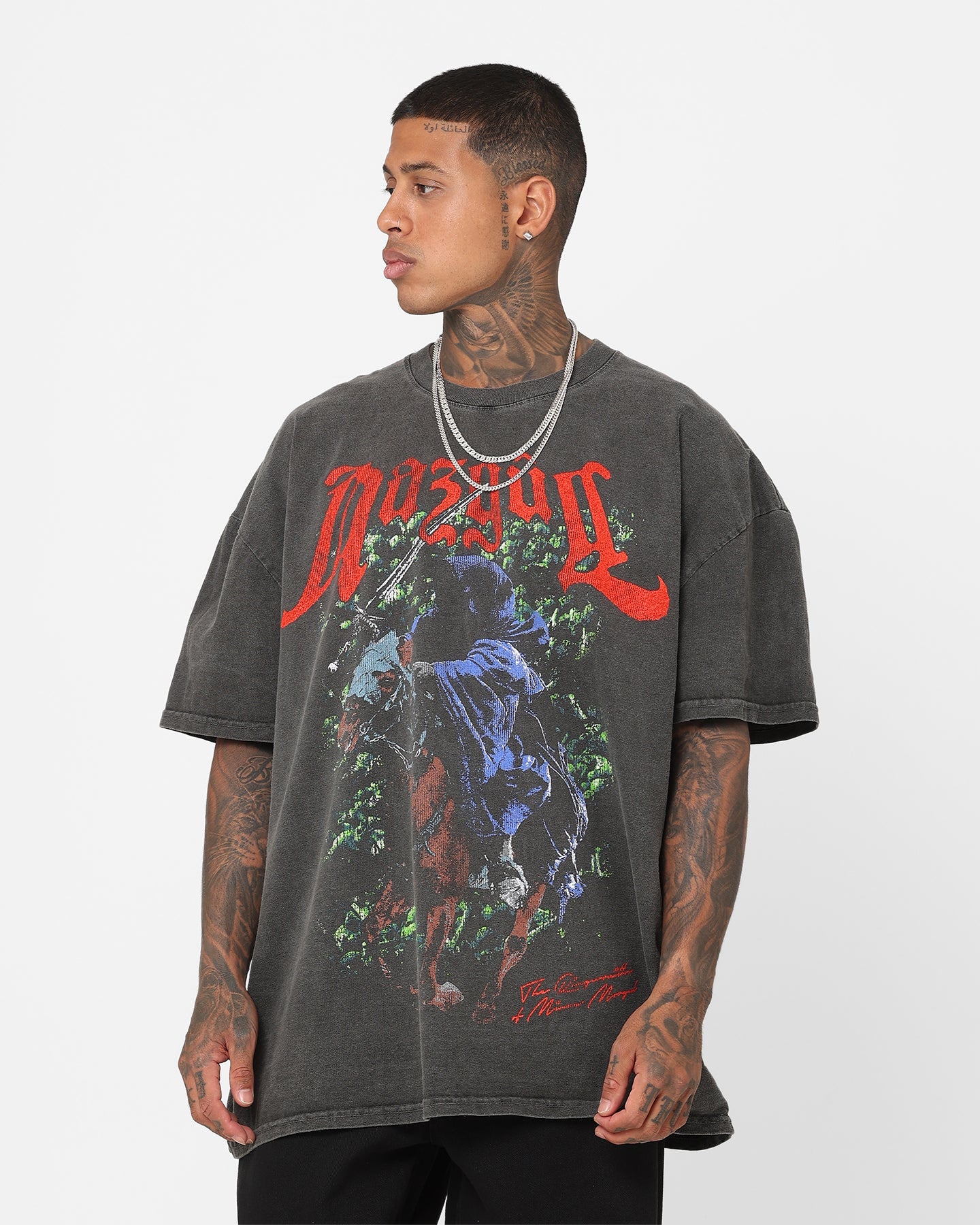 American Thrift X The Lord Of The Rings Nazgul Heavyweight Vintage T-Shirt Black Wash