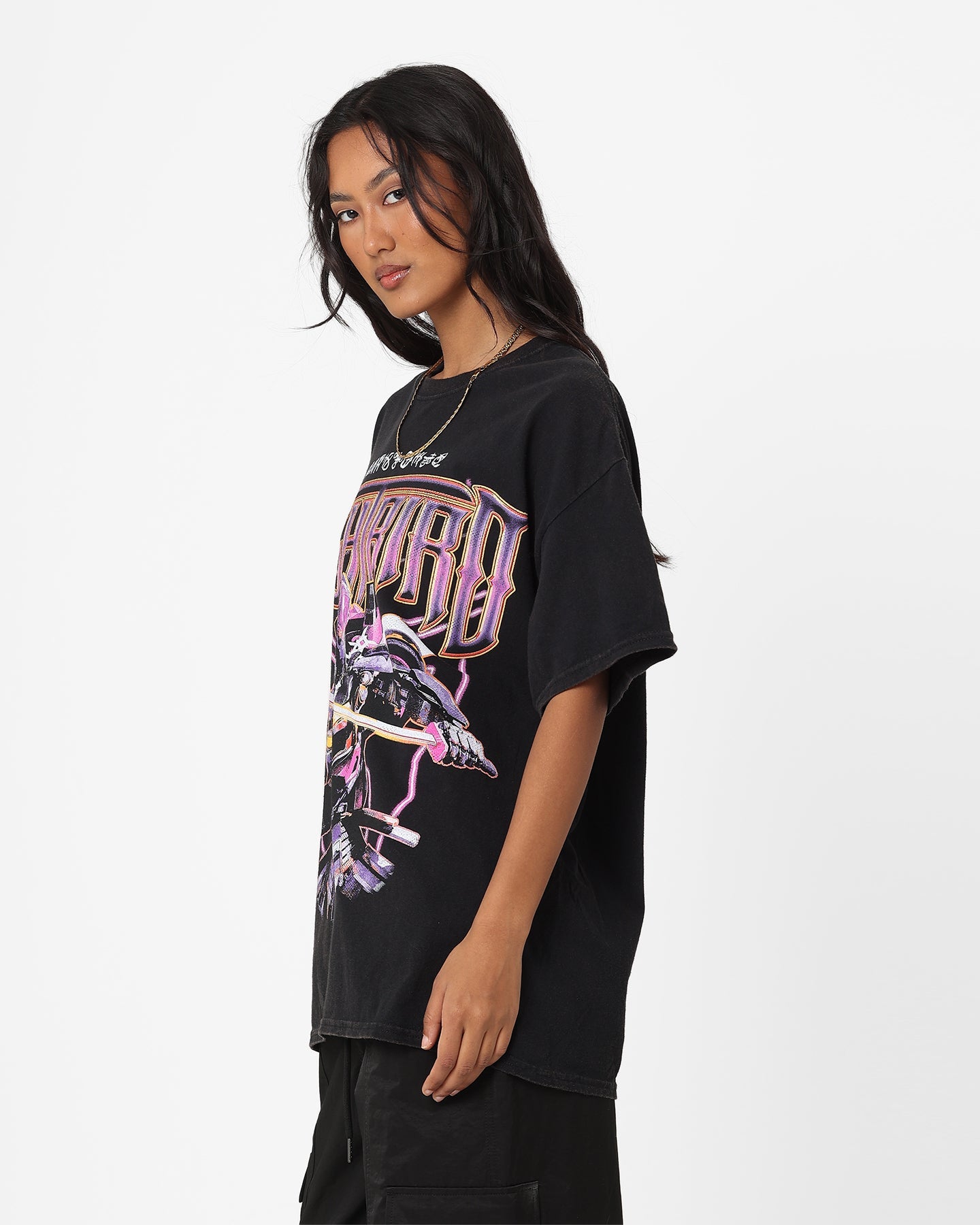 Goat Crew X Transformers Nightbird Vintage T-Shirt Black Wash Style001