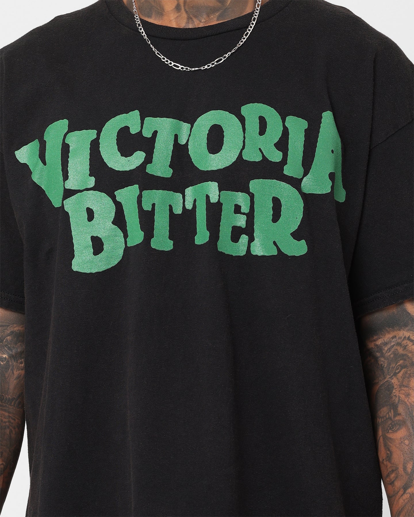 Goat Crew X Victoria Bitter VB Vintage T-Shirt Black Wash