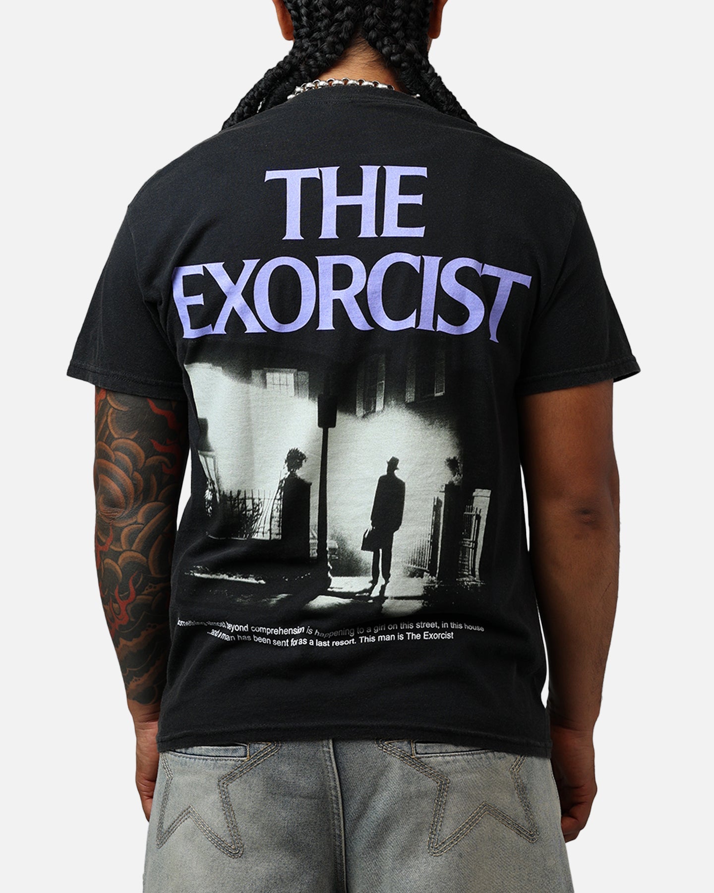 American Thrift X The Exorcist Exorcist Poster T-Shirt Black Wash