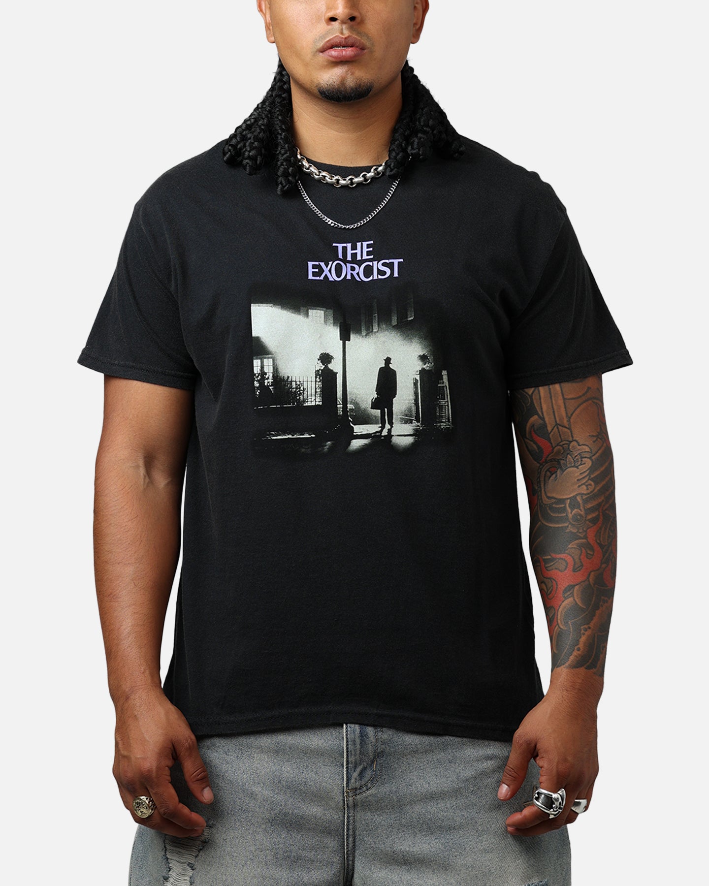 American Thrift X The Exorcist Exorcist Poster T-Shirt Black Wash