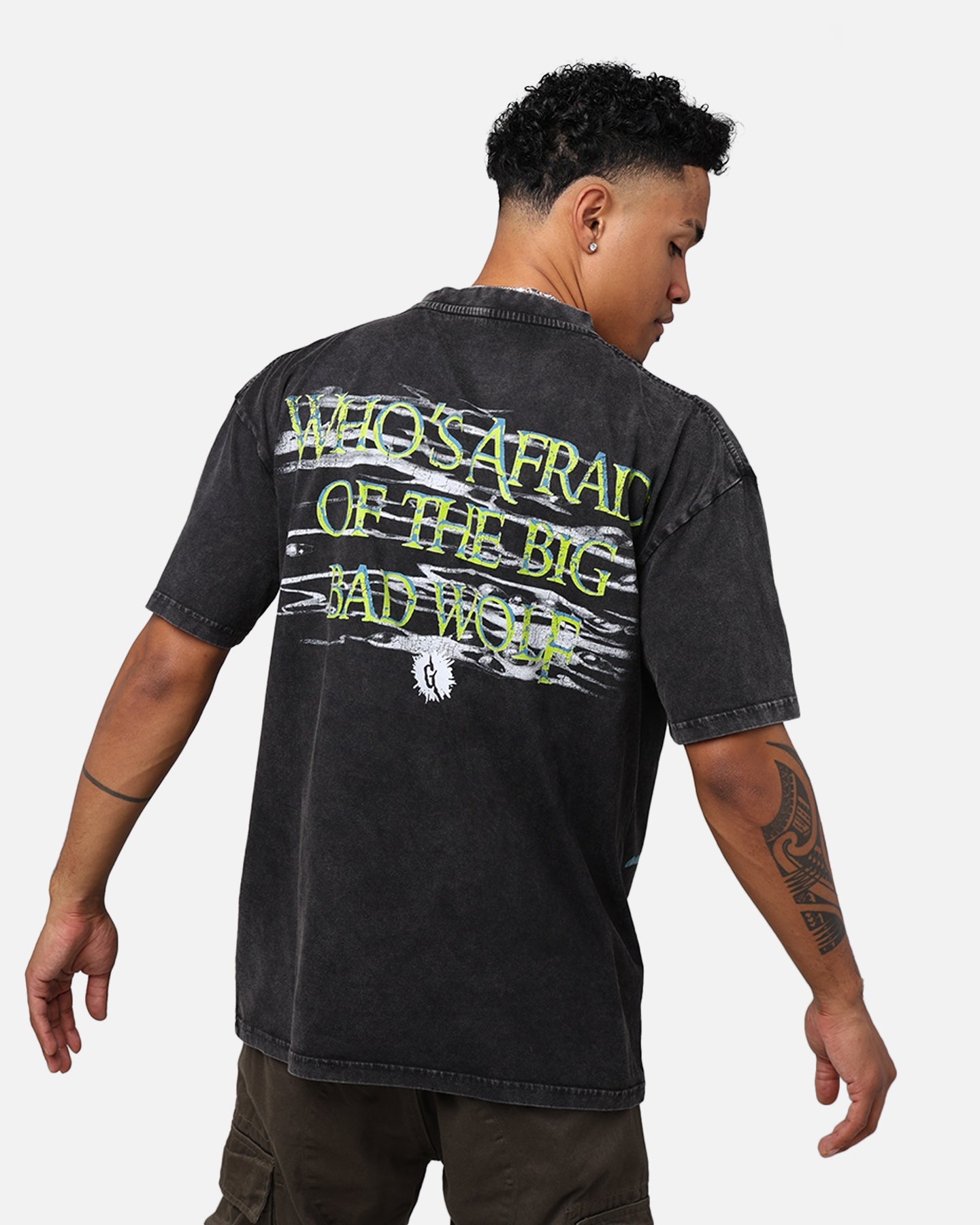 American Thrift X Goosebumps Fever Tree Vintage T-Shirt Black Wash