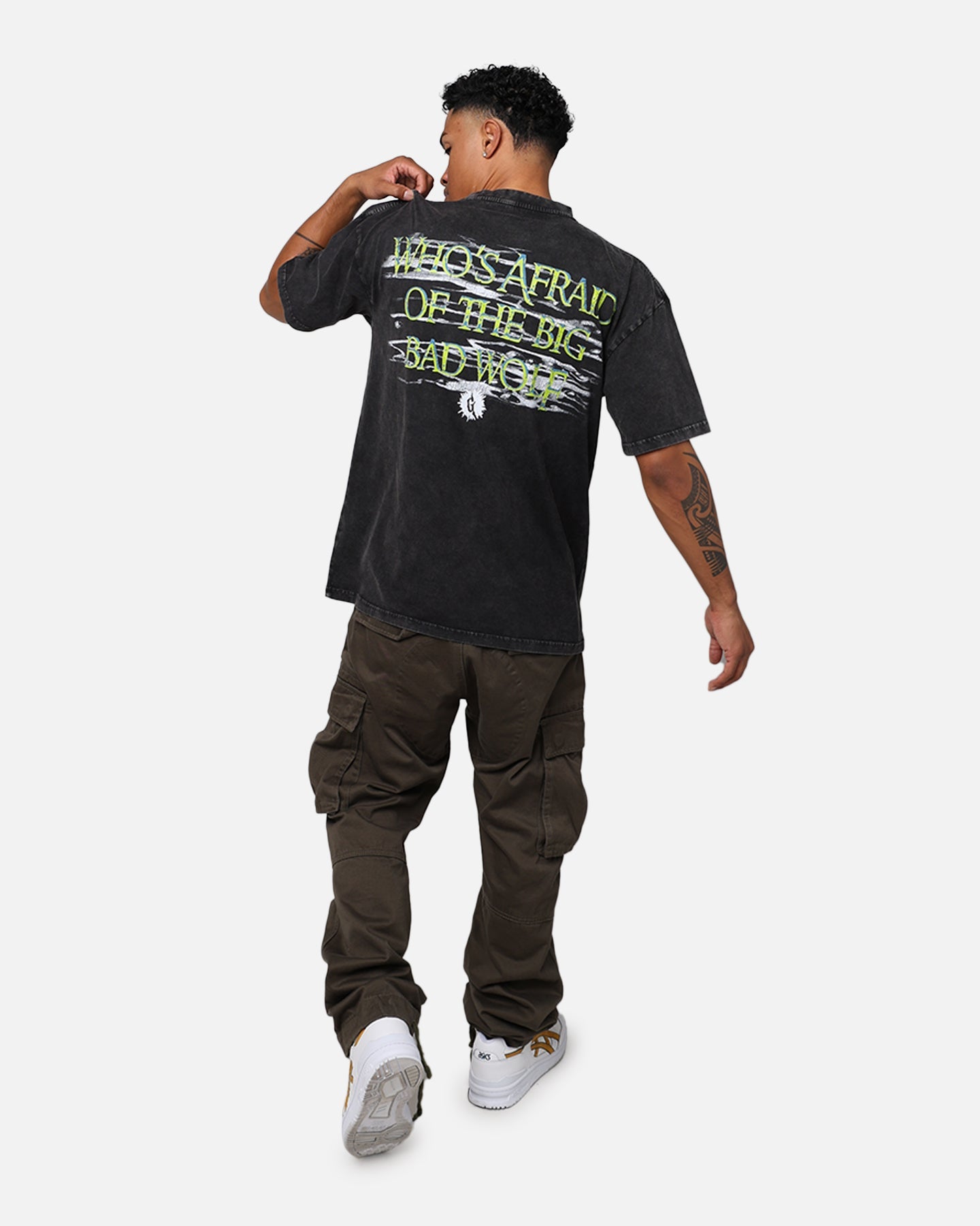 American Thrift X Goosebumps Fever Tree Vintage T-Shirt Black Wash