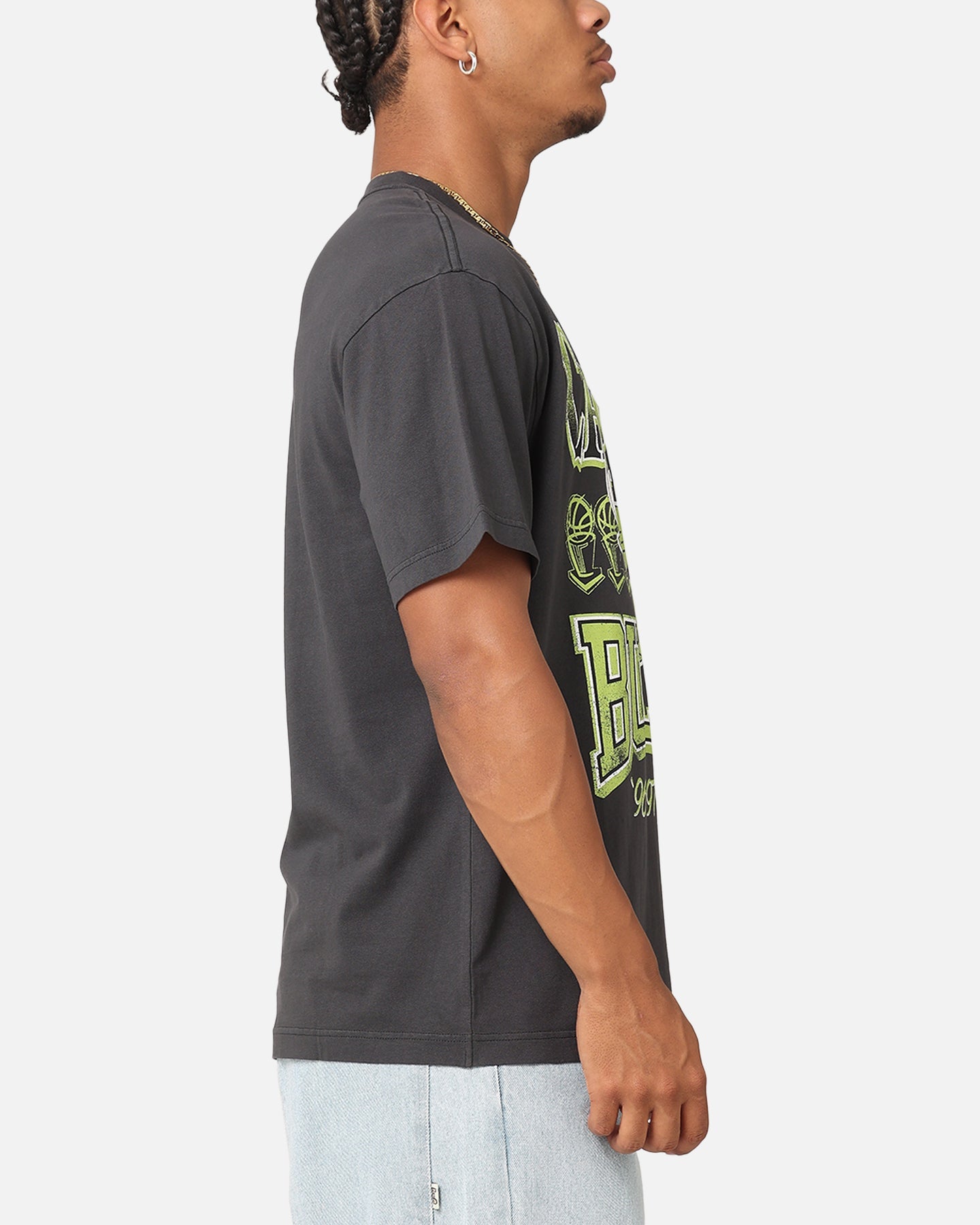 Mitchell & Ness Chicago Bulls Championship Neon T-Shirt Overdyed Black