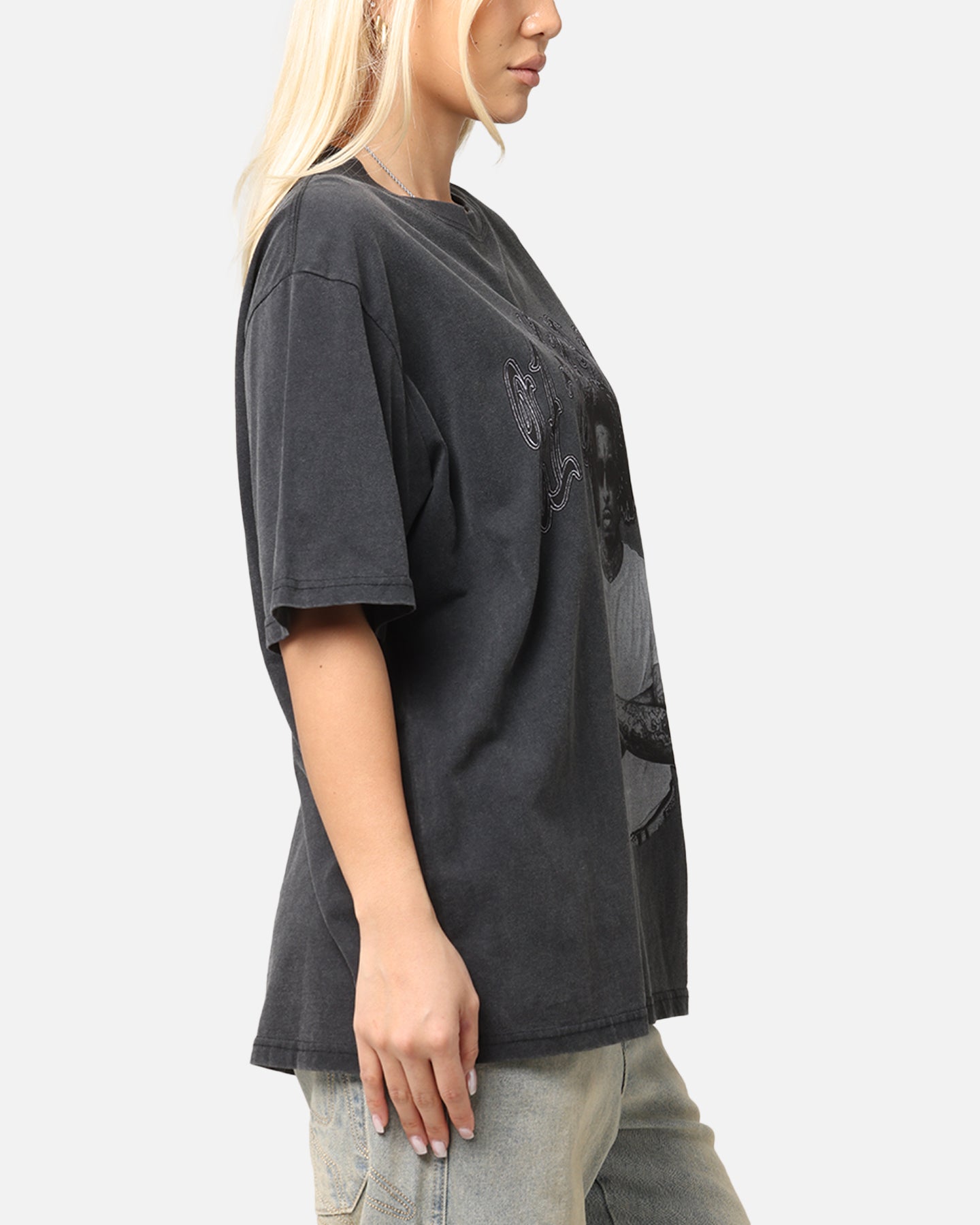 21 Savage Photo T-Shirt Washed Black Style001