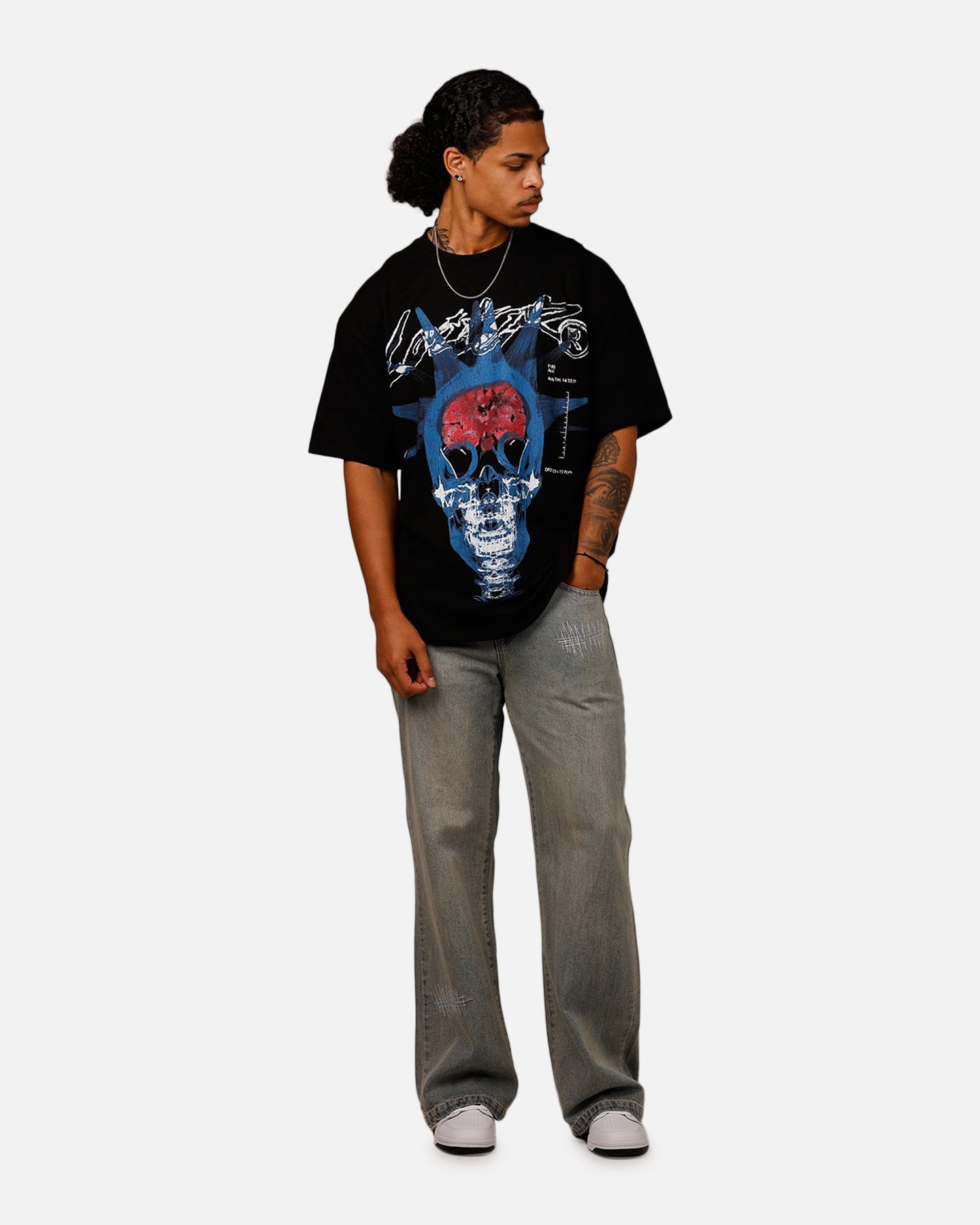 Loiter Brain Rot Vintage T-Shirt Black Style002