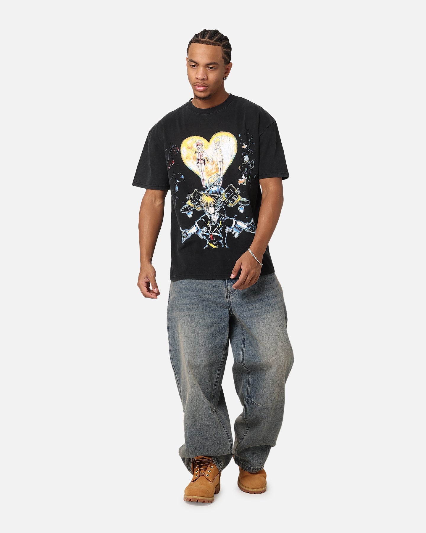 Goat Crew X Kingdom Hearts Heavy T-Shirt Vintage Black