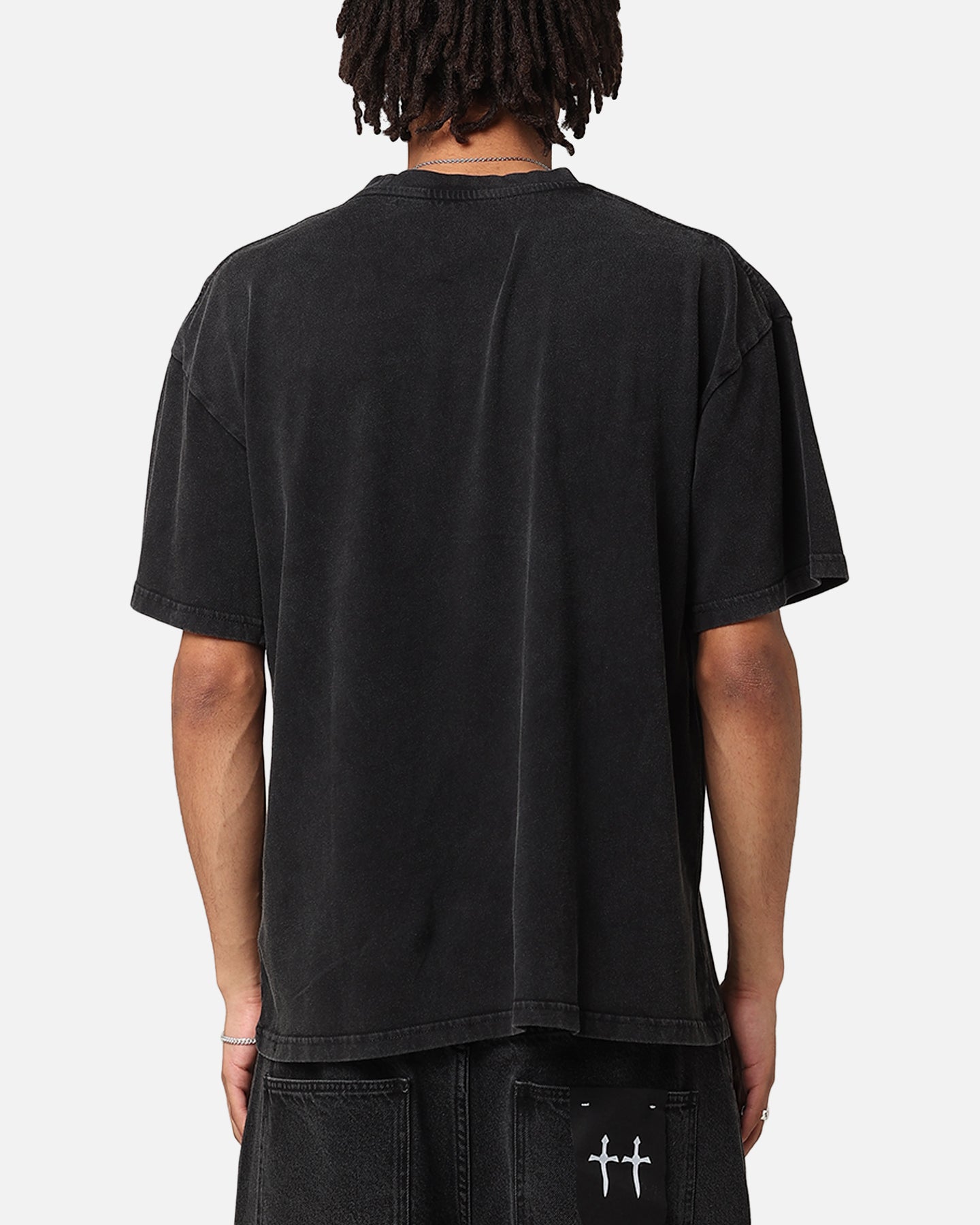 Goat Crew X House Of The Dragons Fire Vintage T-Shirt Black Acidwash