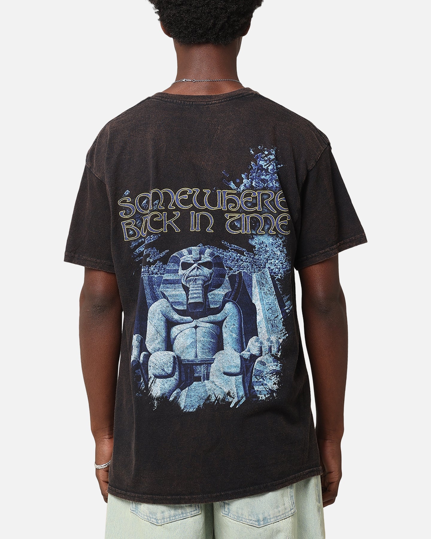 Iron Maiden Back In Time Vintage T-Shirt Black Vintage