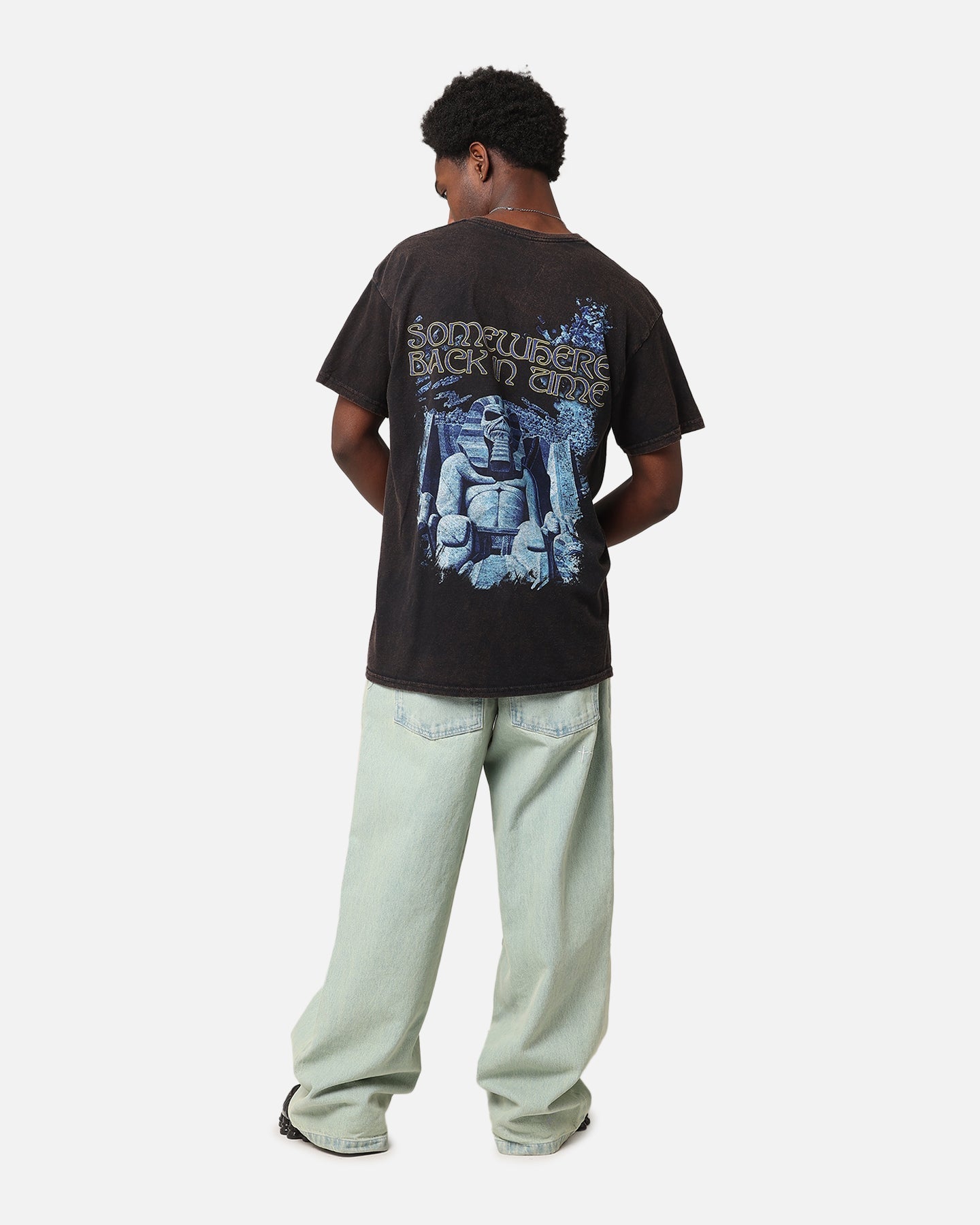 Iron Maiden Back In Time Vintage T-Shirt Black Vintage