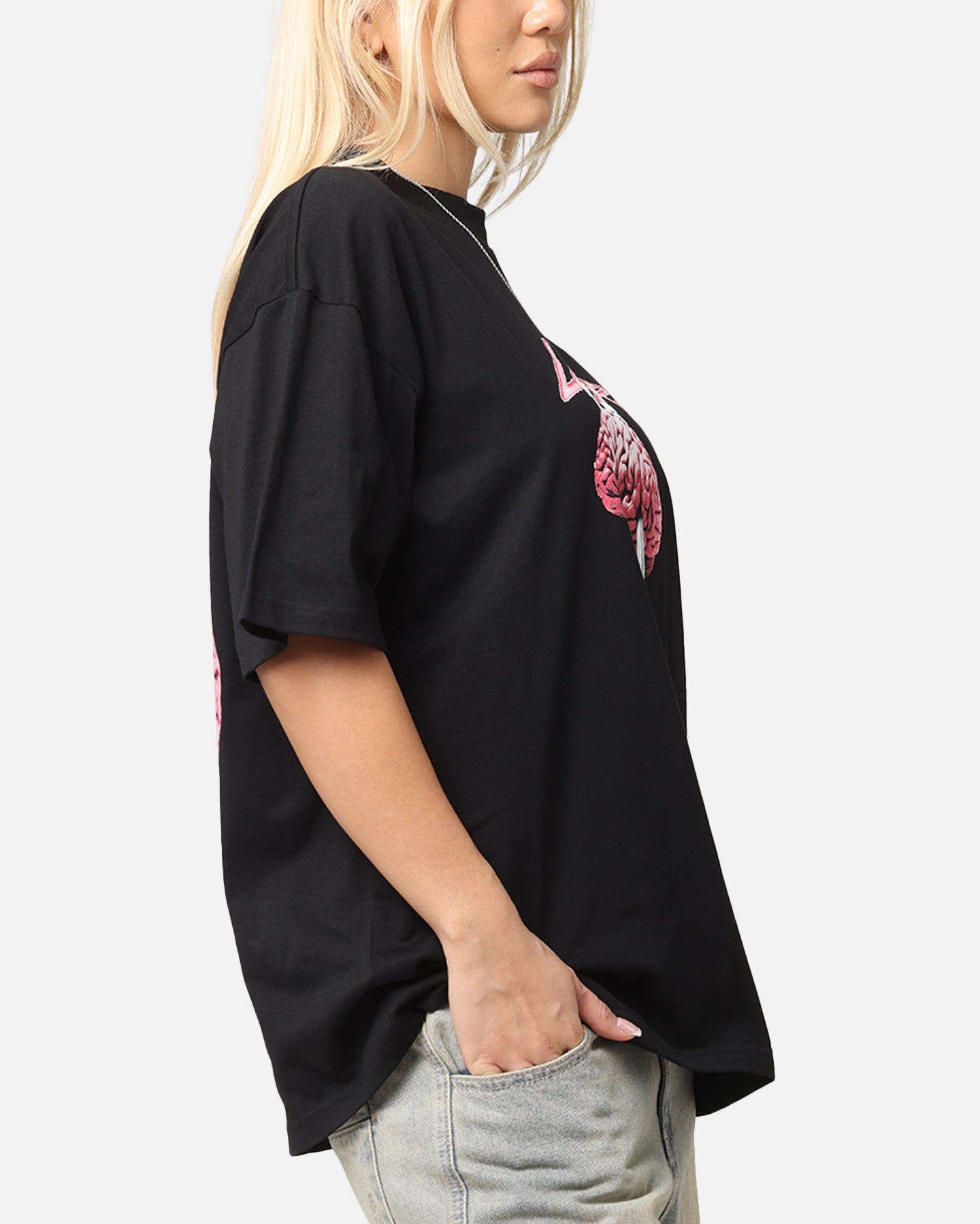 Loiter Brain Rot Vintage T-Shirt Black Style001