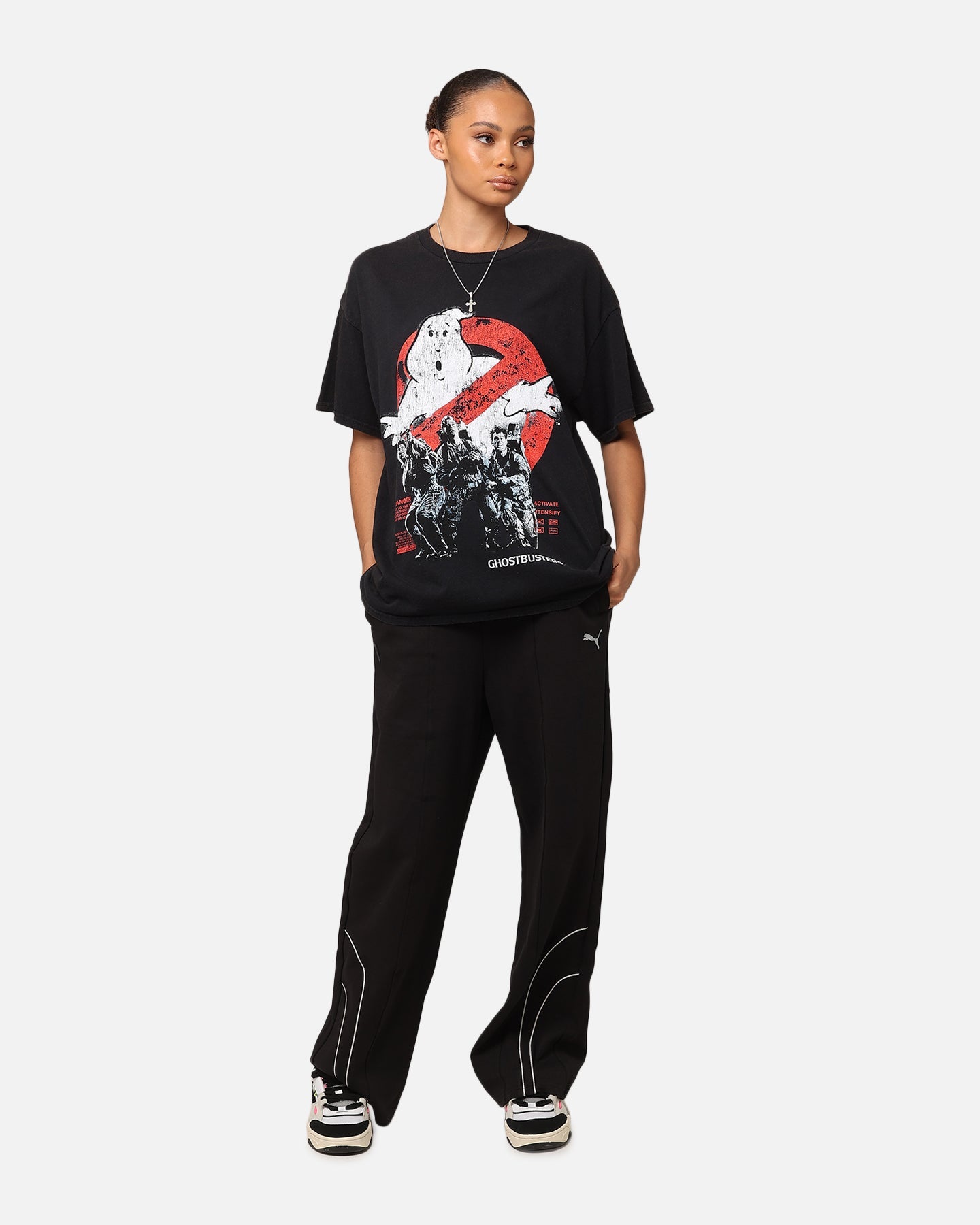 Goat Crew X Ghostbusters Vintage T-Shirt Black Wash Style001