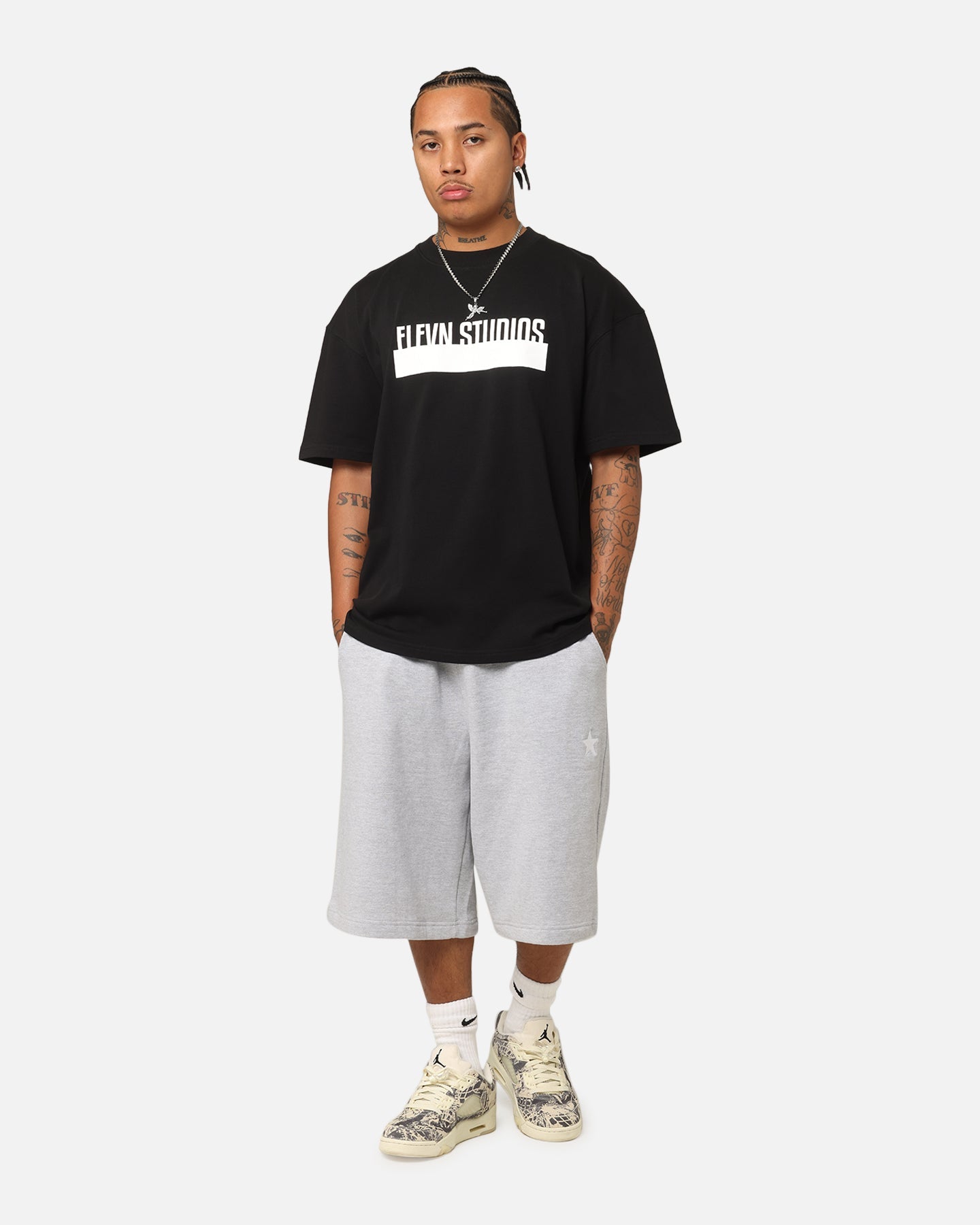Elevn Clothing Co Blocked Out T-Shirt Black