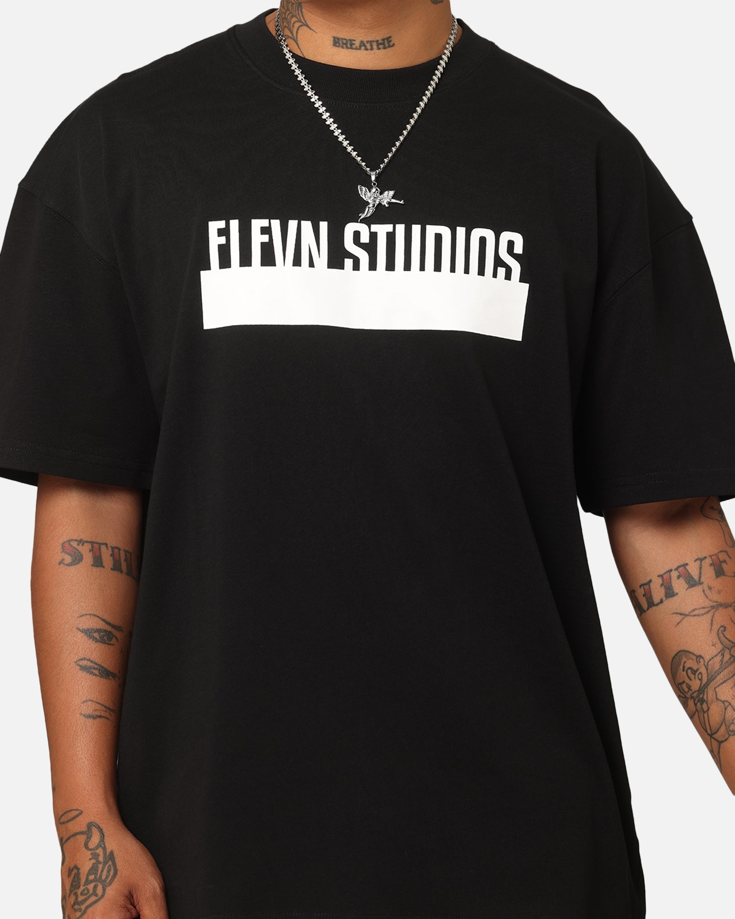 Elevn Clothing Co Blocked Out T-Shirt Black
