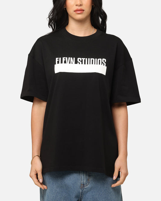 Elevn Clothing Co Blocked Out T-Shirt Black Style001