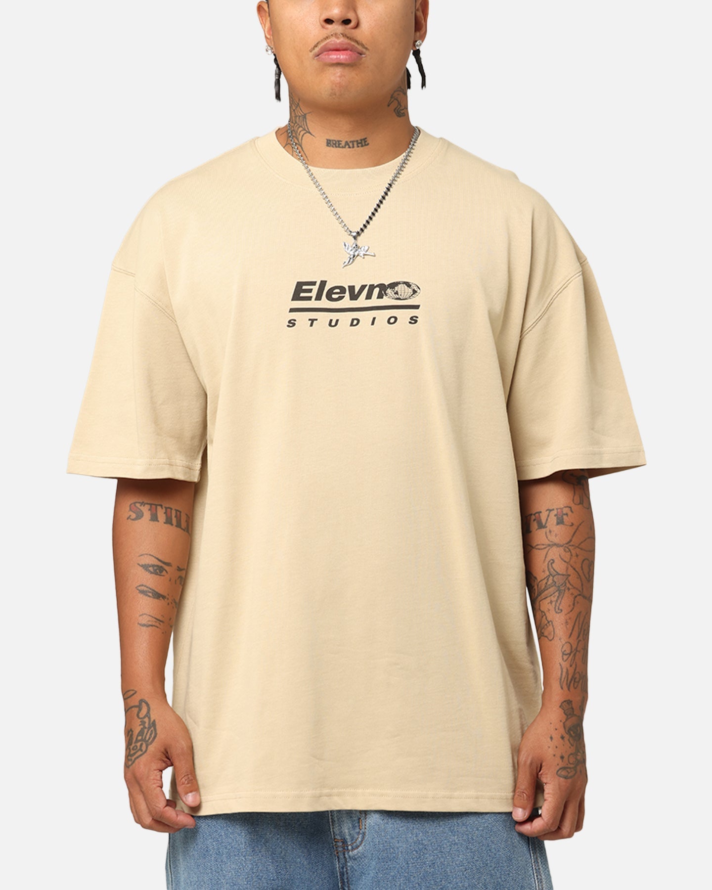 Elevn Clothing Co Elevn To The World T-Shirt Tan
