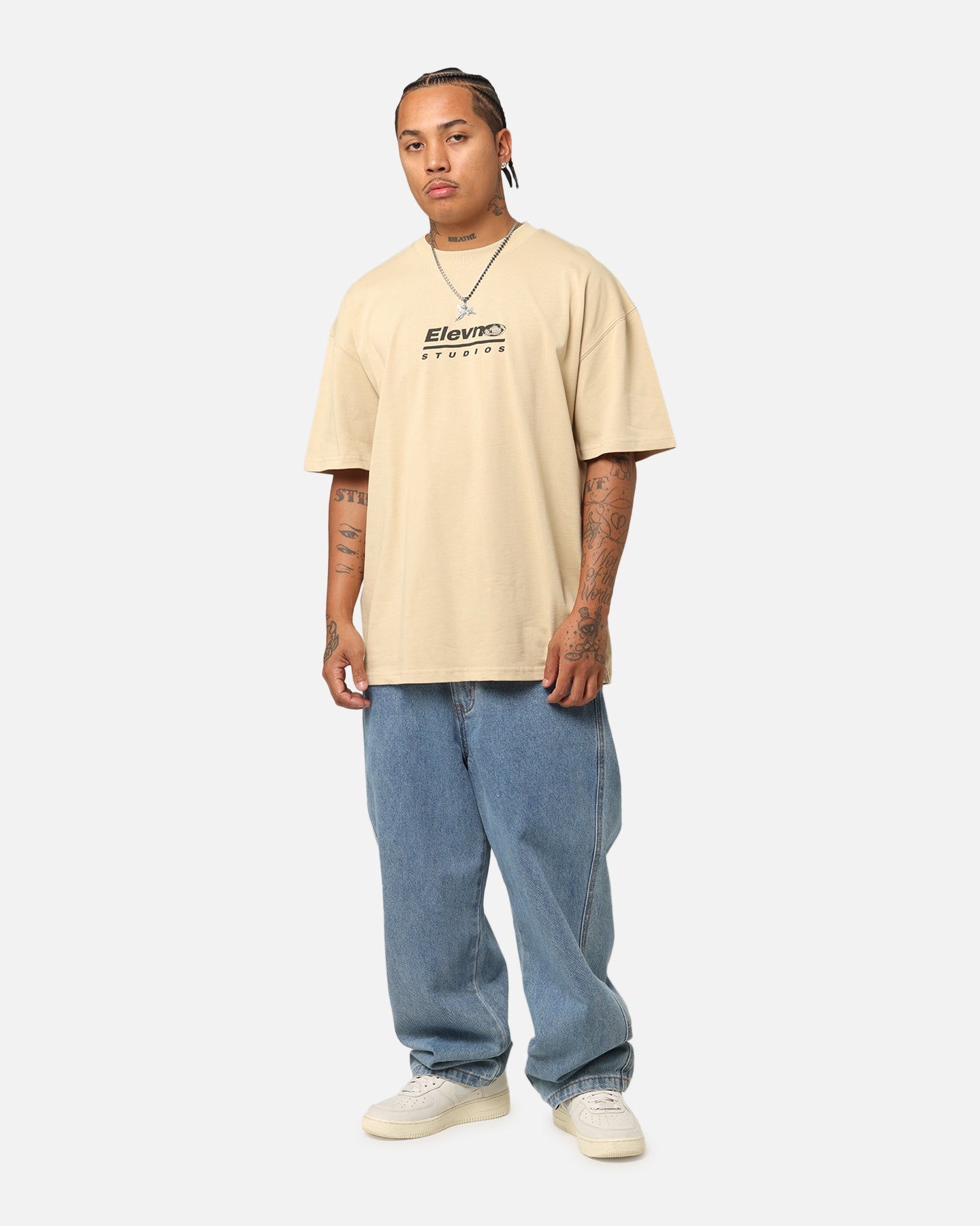 Elevn Clothing Co Elevn To The World T-Shirt Tan