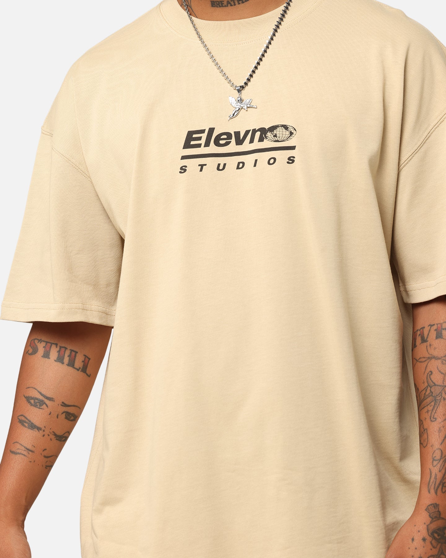 Elevn Clothing Co Elevn To The World T-Shirt Tan