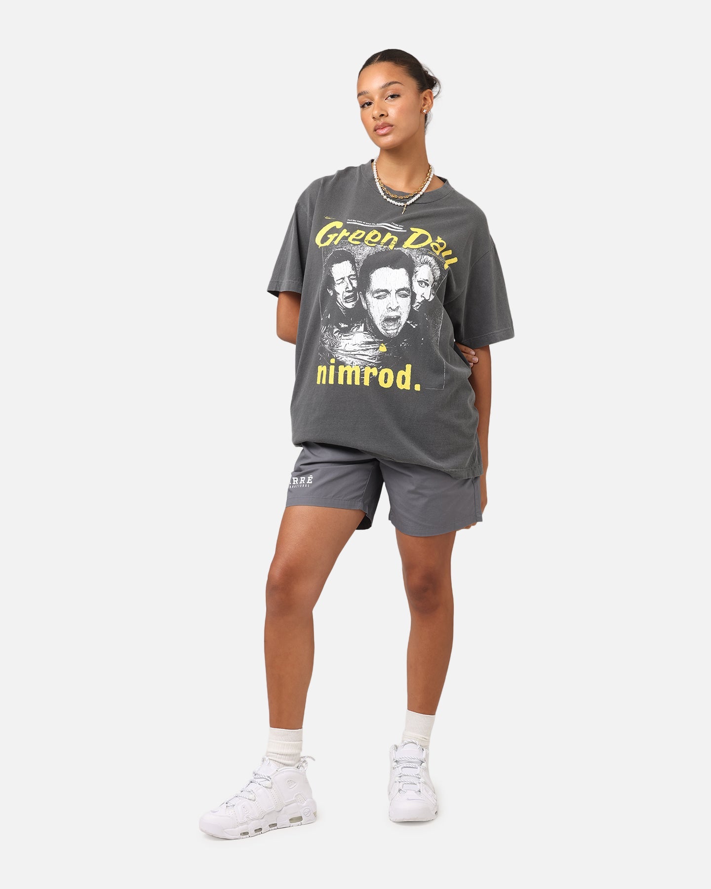 Green Day Nimrod Vintage T-Shirt Faded Black Style001