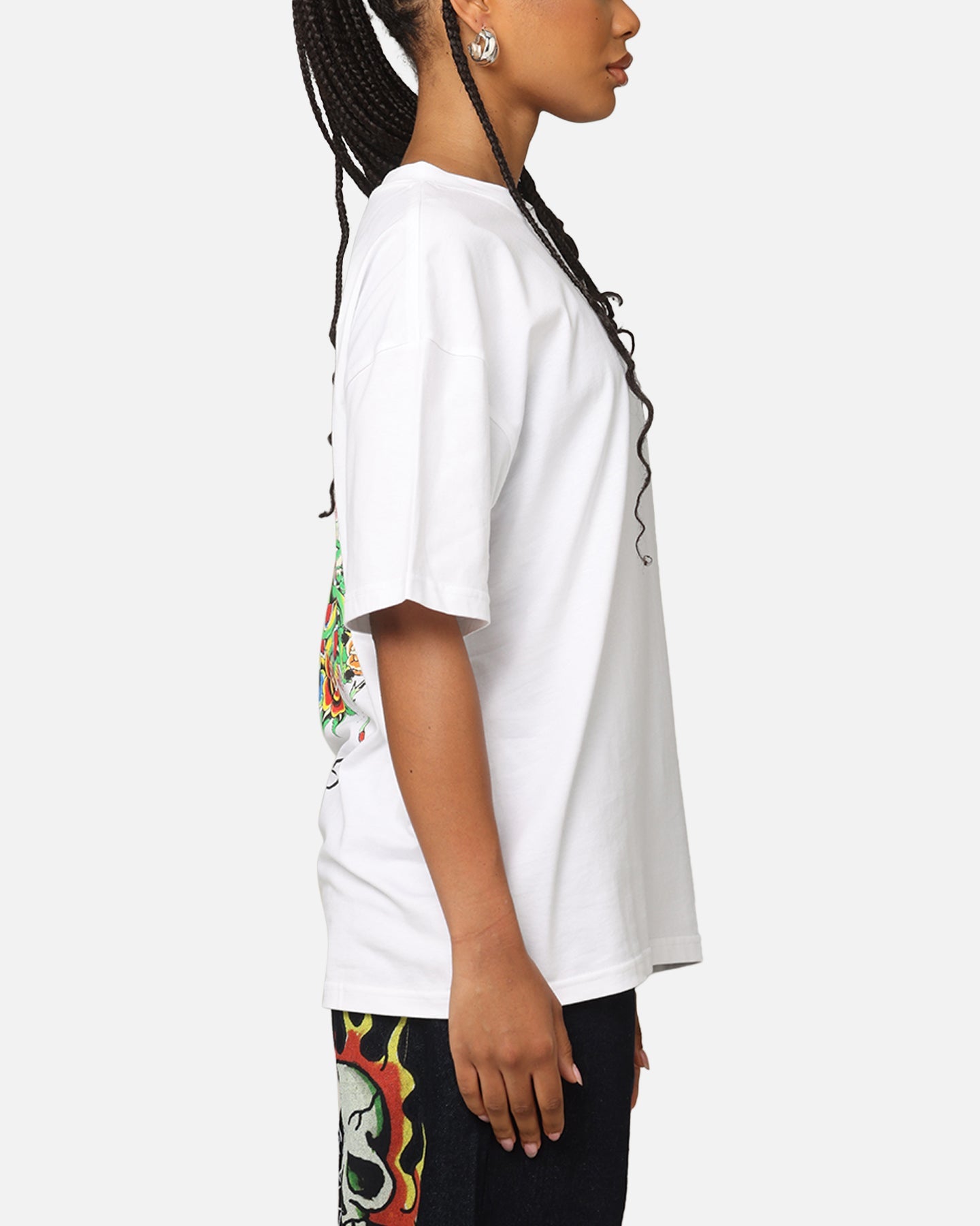 Ed Hardy By Loiter Serpent T-Shirt White Style001