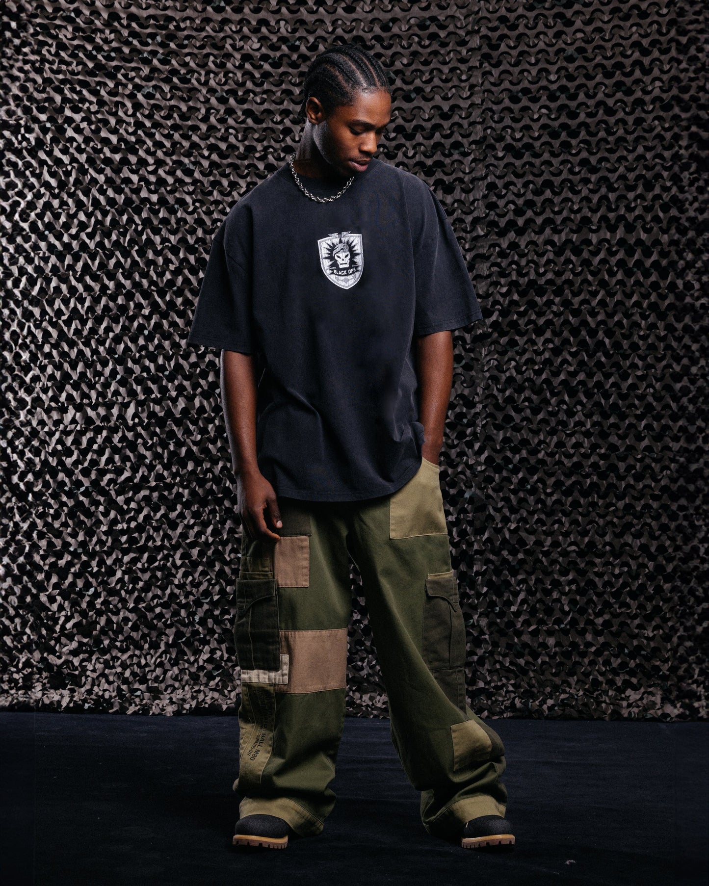 Goat Crew X Call Of Duty Black Ops Heavy T-Shirt Vintage Black