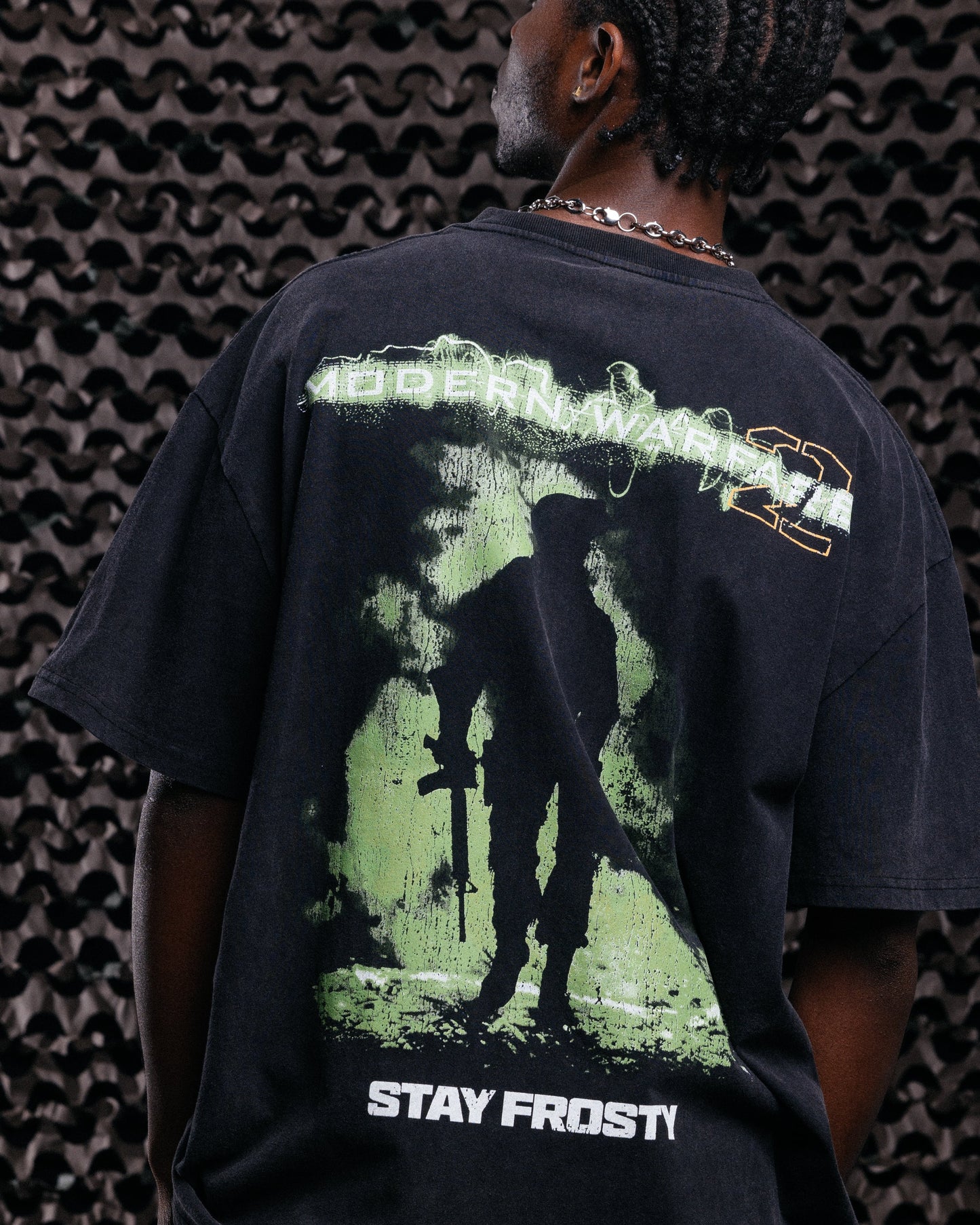 Goat Crew X Call Of Duty Modern Warfare 2 Heavy T-Shirt Vintage Black
