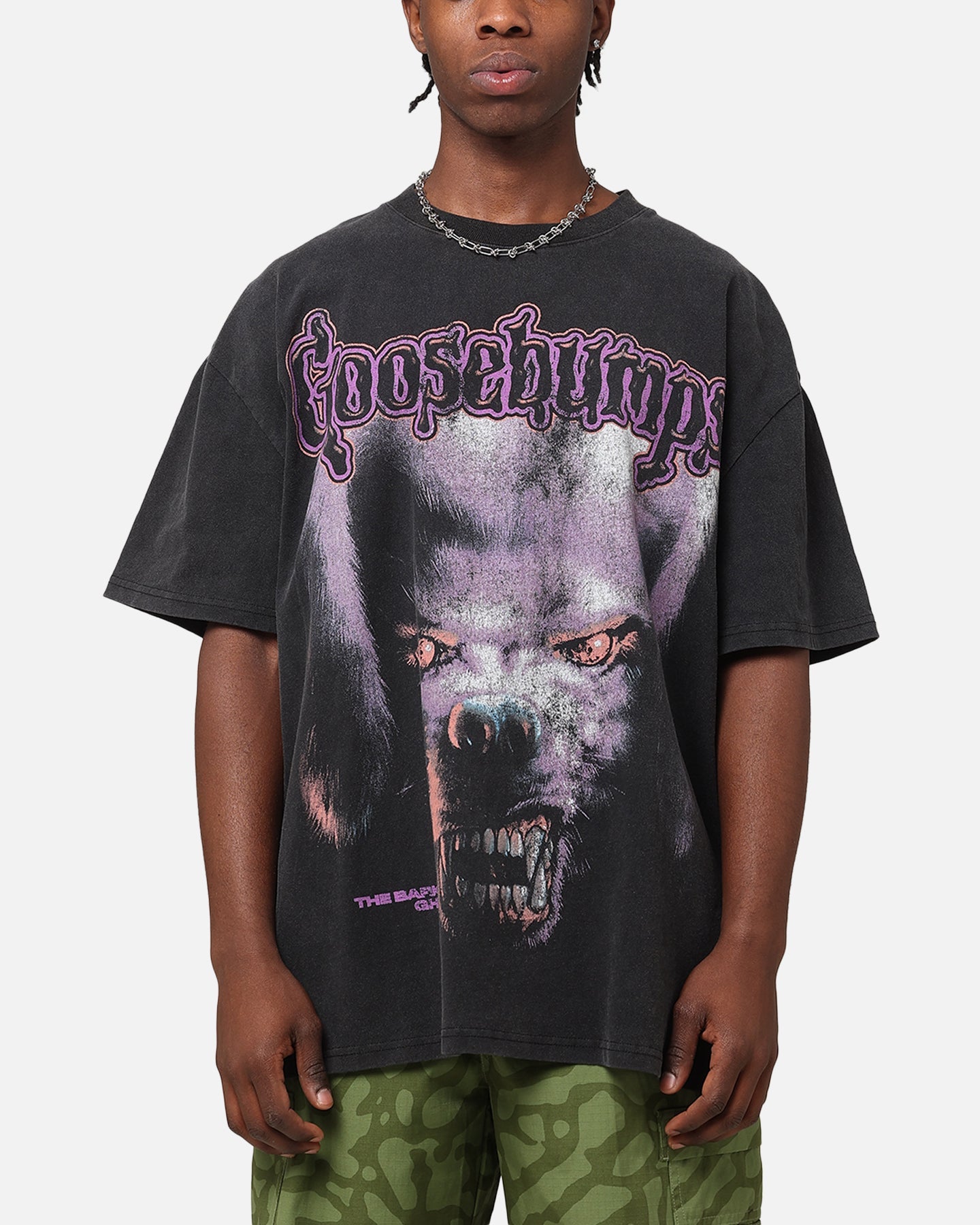 American Thrift X Goosebumps Barking Ghost Heavy T-Shirt Vintage Black