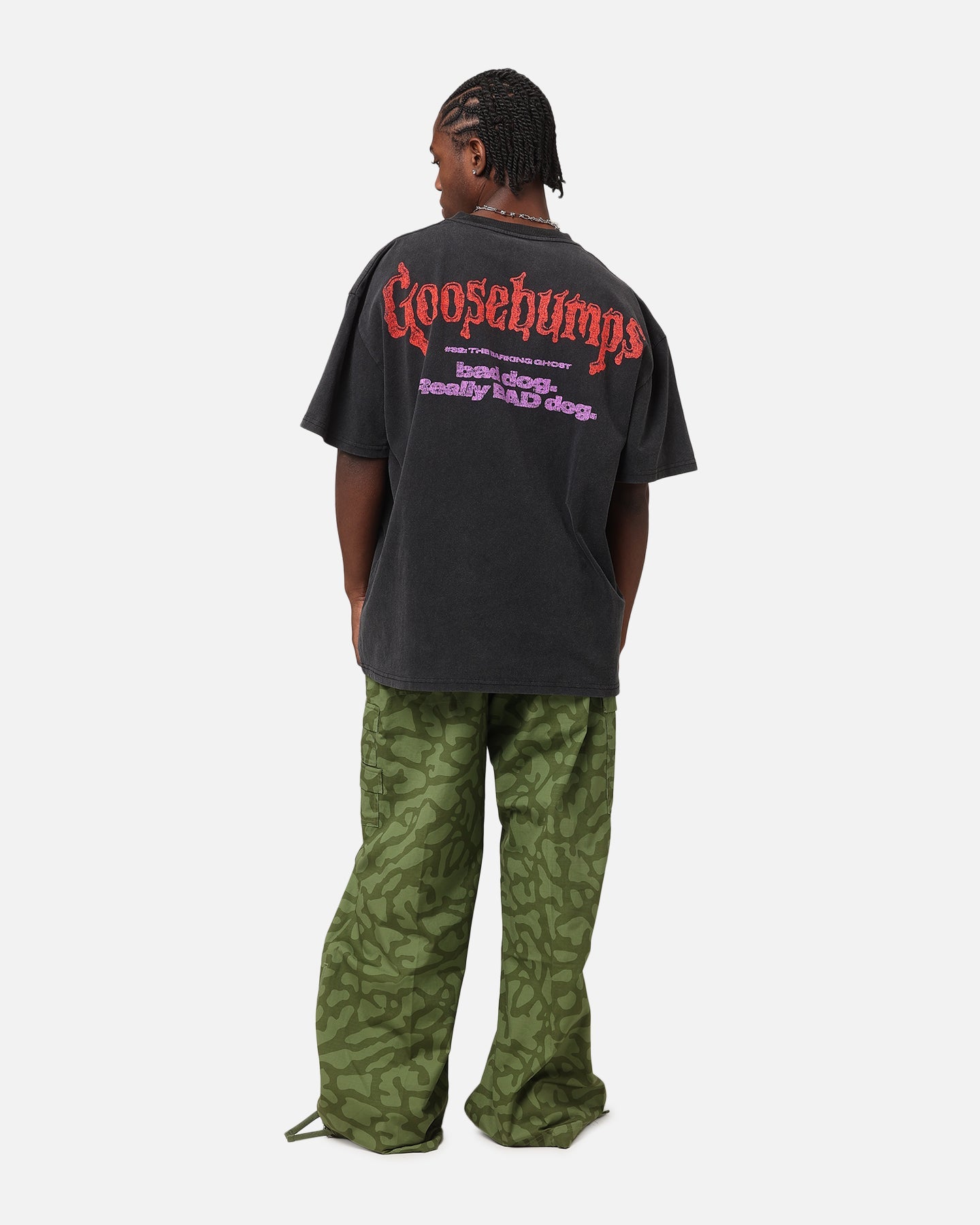 American Thrift X Goosebumps Barking Ghost Heavy T-Shirt Vintage Black