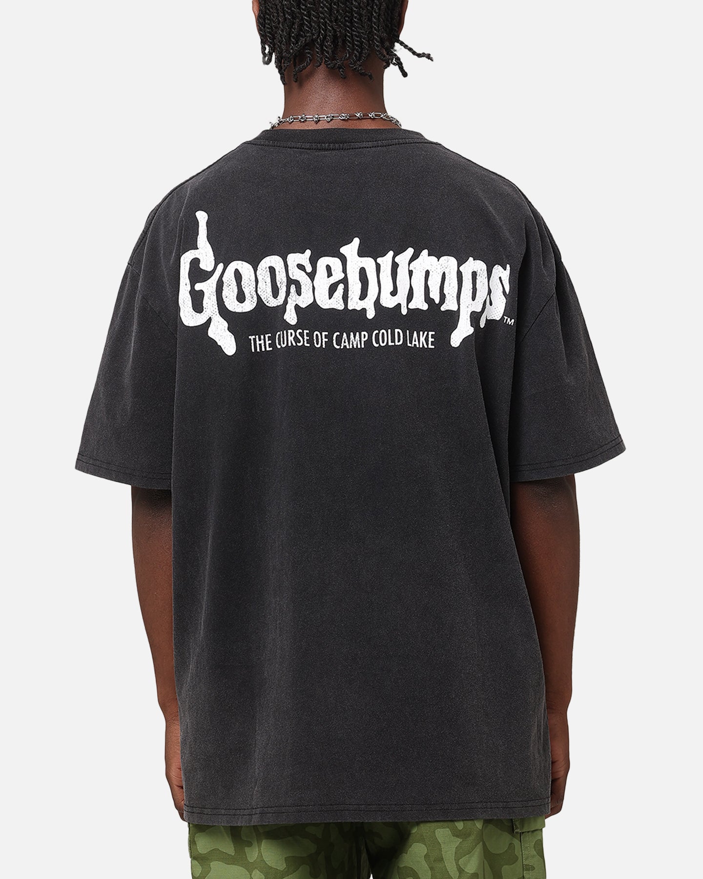 American Thrift X Goosebumps Cold Lake Heavy T-Shirt Vintage Black