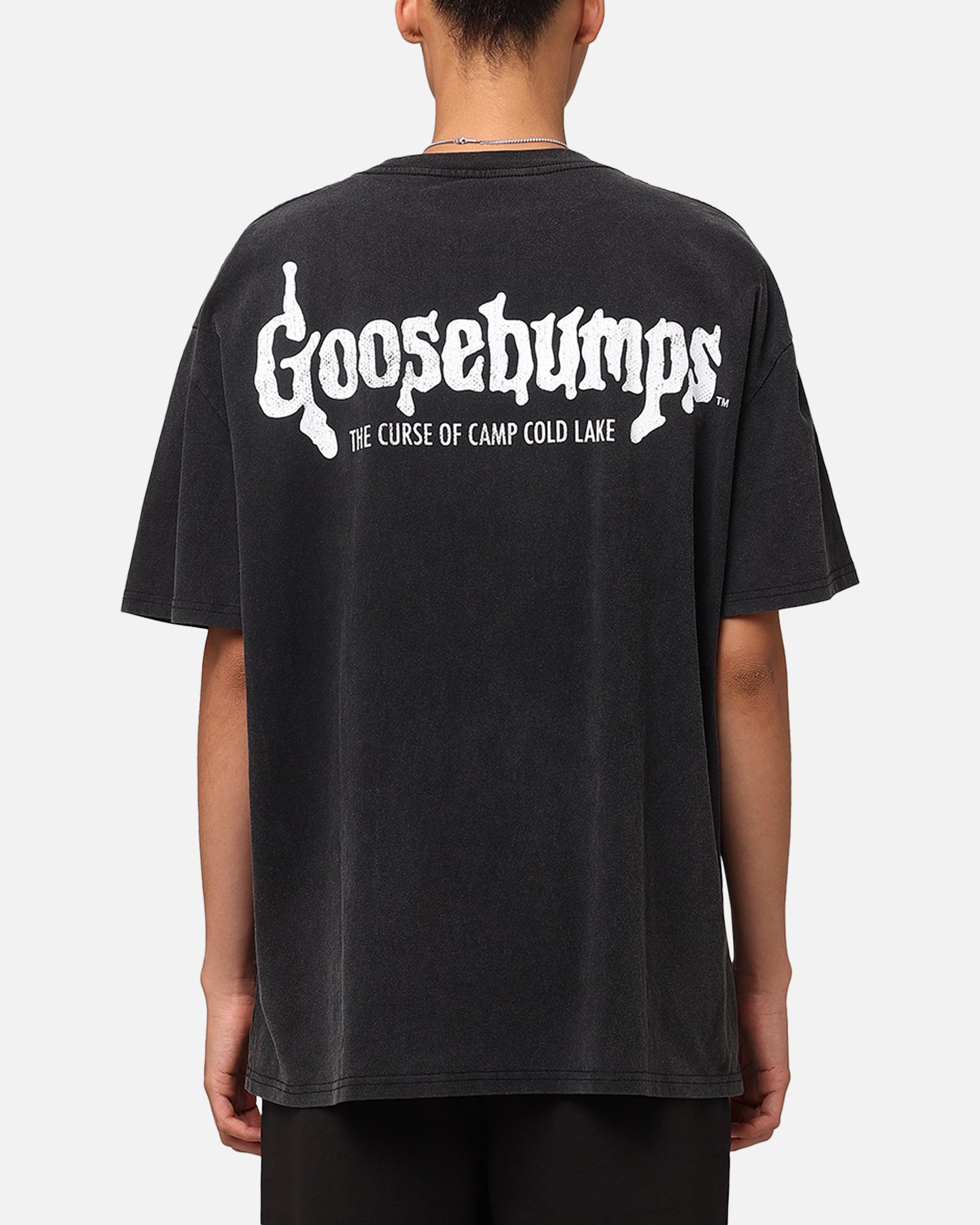 American Thrift X Goosebumps Cold Lake Heavy T-Shirt Vintage Black Style001